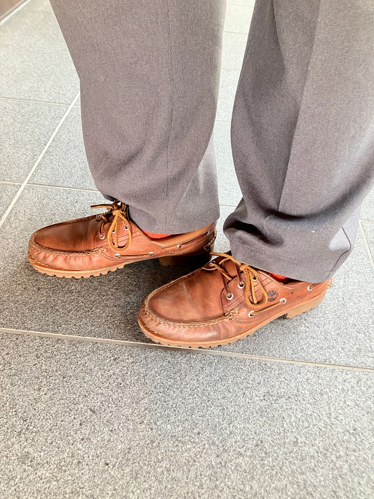 Photo by maru on April 19, 2025 of the Timberland 3eye Classic Lug in Full Grain Leather Brown.