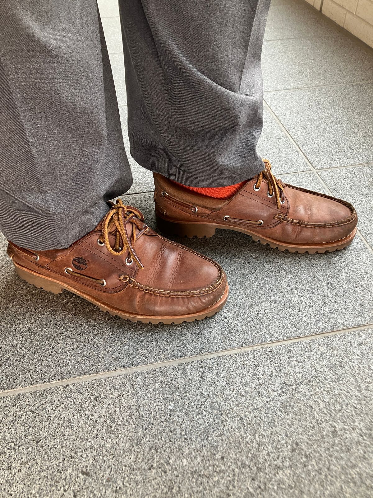 Photo by maru on April 19, 2025 of the Timberland 3eye Classic Lug in Full Grain Leather Brown.