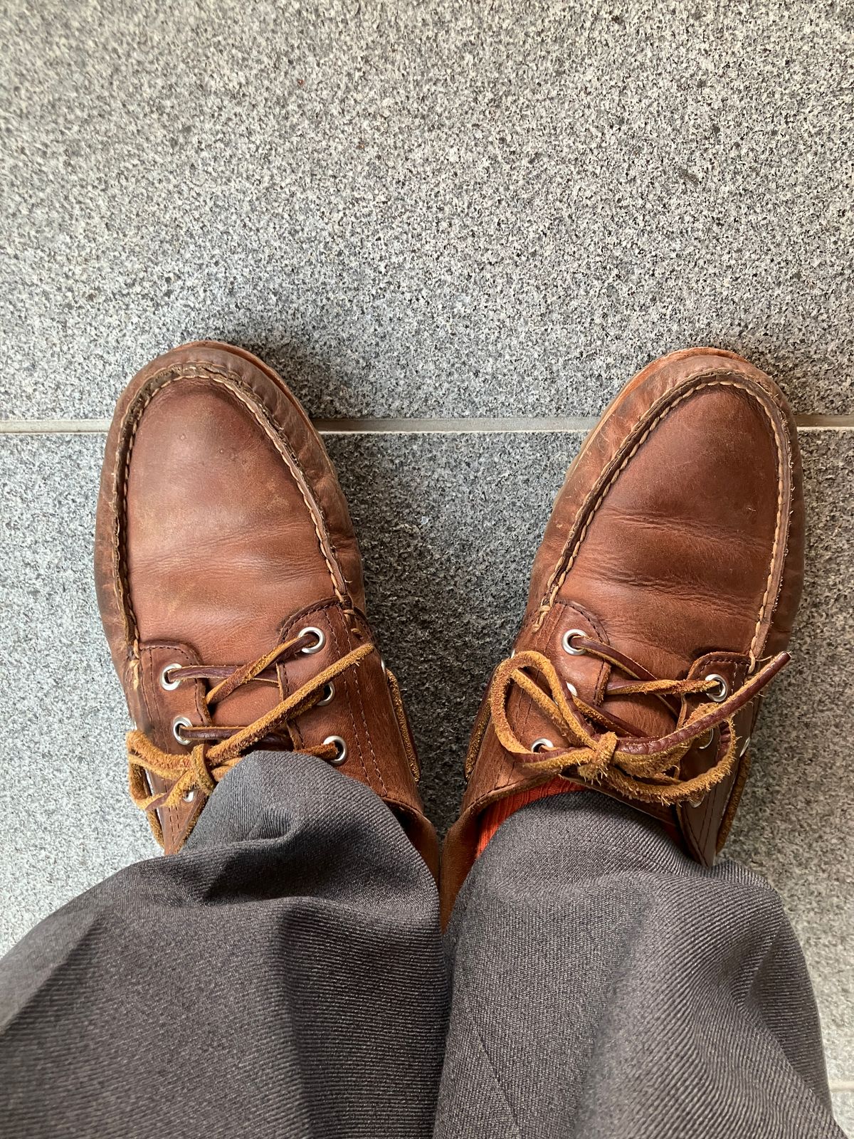 Photo by maru on April 19, 2025 of the Timberland 3eye Classic Lug in Full Grain Leather Brown.