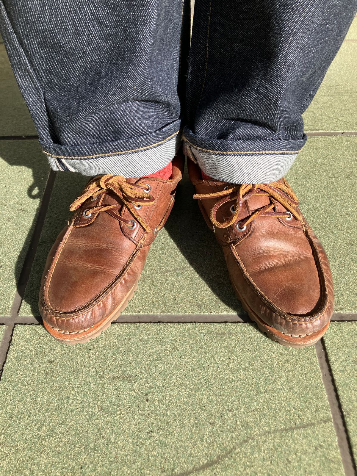 Photo by maru on February 14, 2025 of the Timberland 3eye Classic Lug in Full Grain Leather Brown.