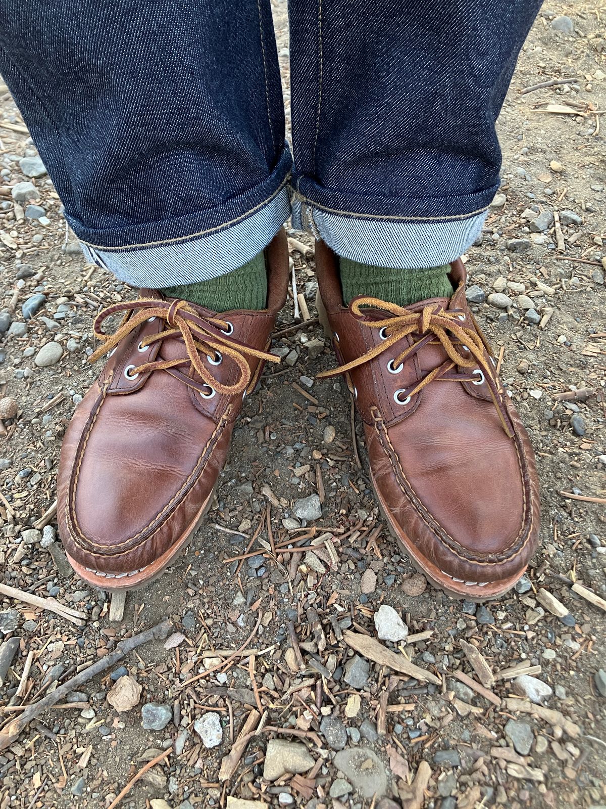 Photo by maru on February 9, 2025 of the Timberland 3eye Classic Lug in Full Grain Leather Brown.