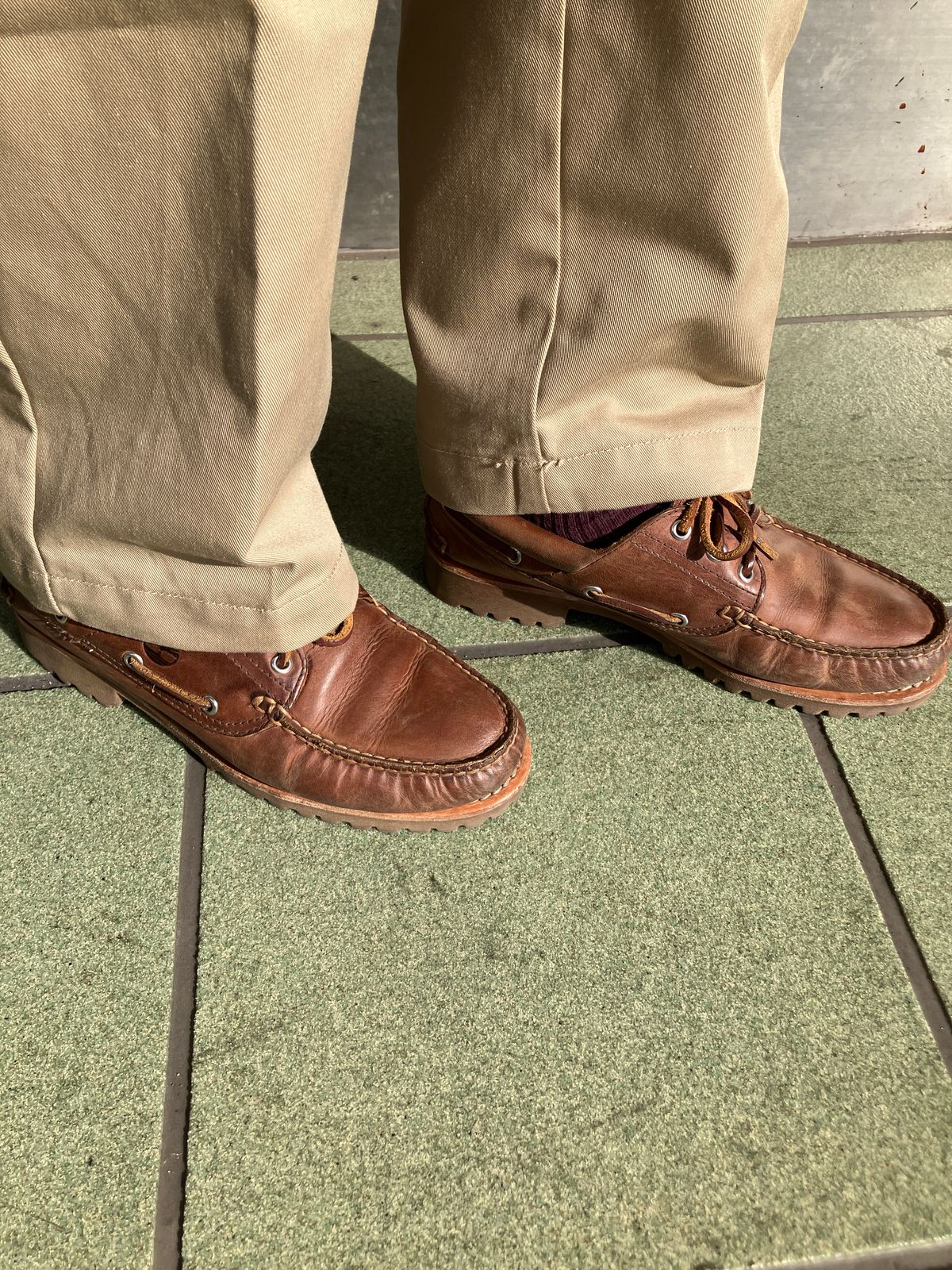 Photo by maru on February 18, 2025 of the Timberland 3eye Classic Lug in Full Grain Leather Brown.