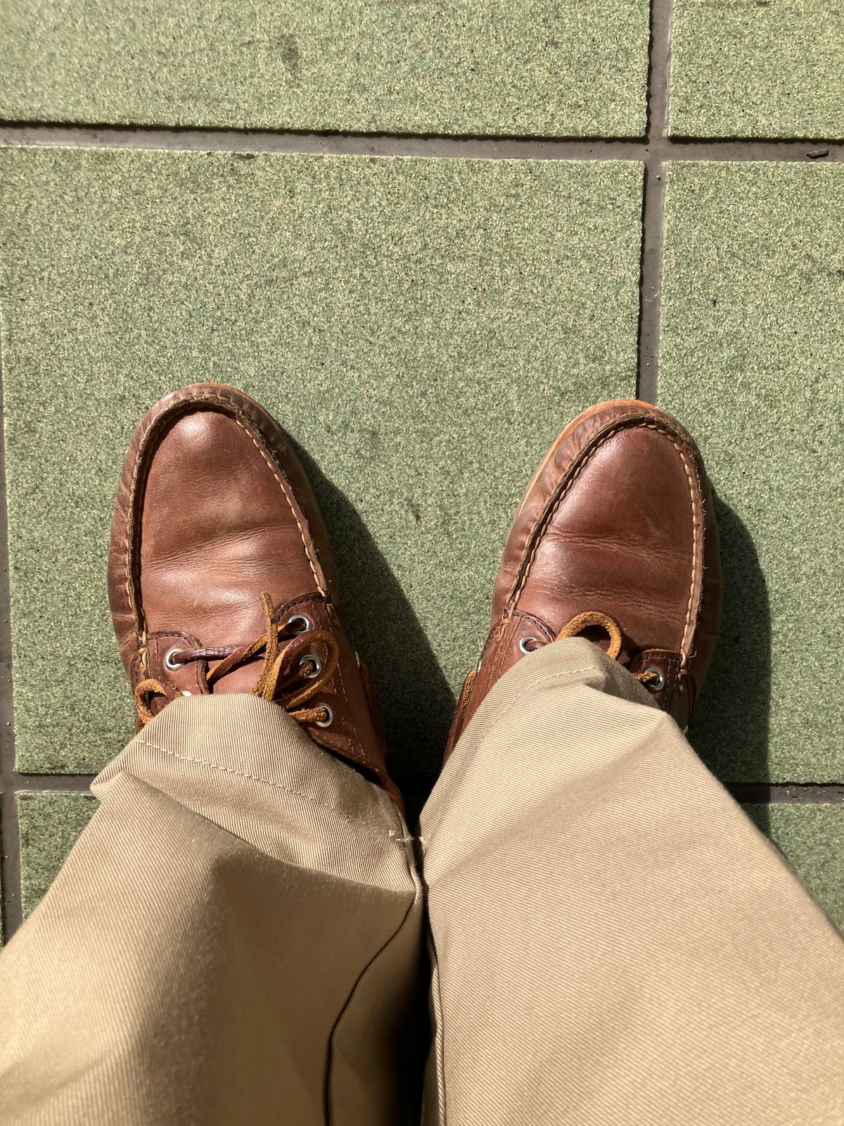 Photo by maru on February 18, 2025 of the Timberland 3eye Classic Lug in Full Grain Leather Brown.