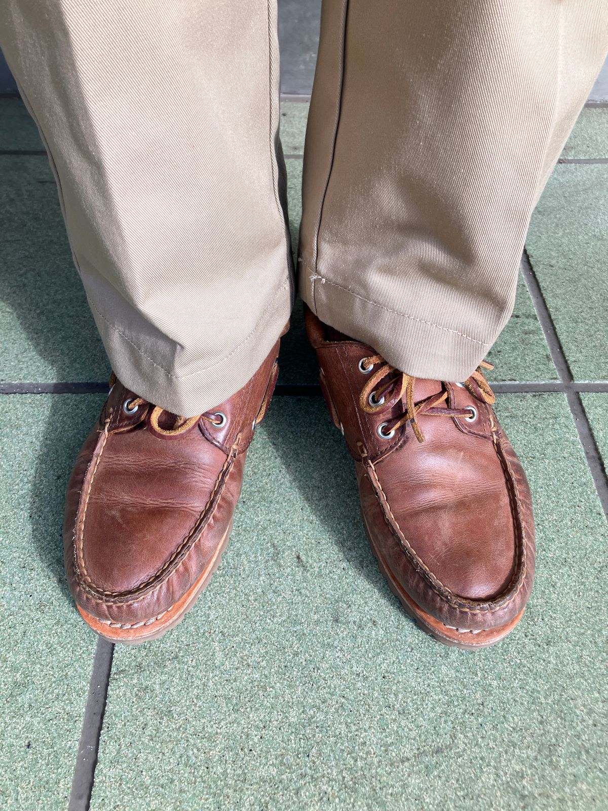 Photo by maru on February 18, 2025 of the Timberland 3eye Classic Lug in Full Grain Leather Brown.