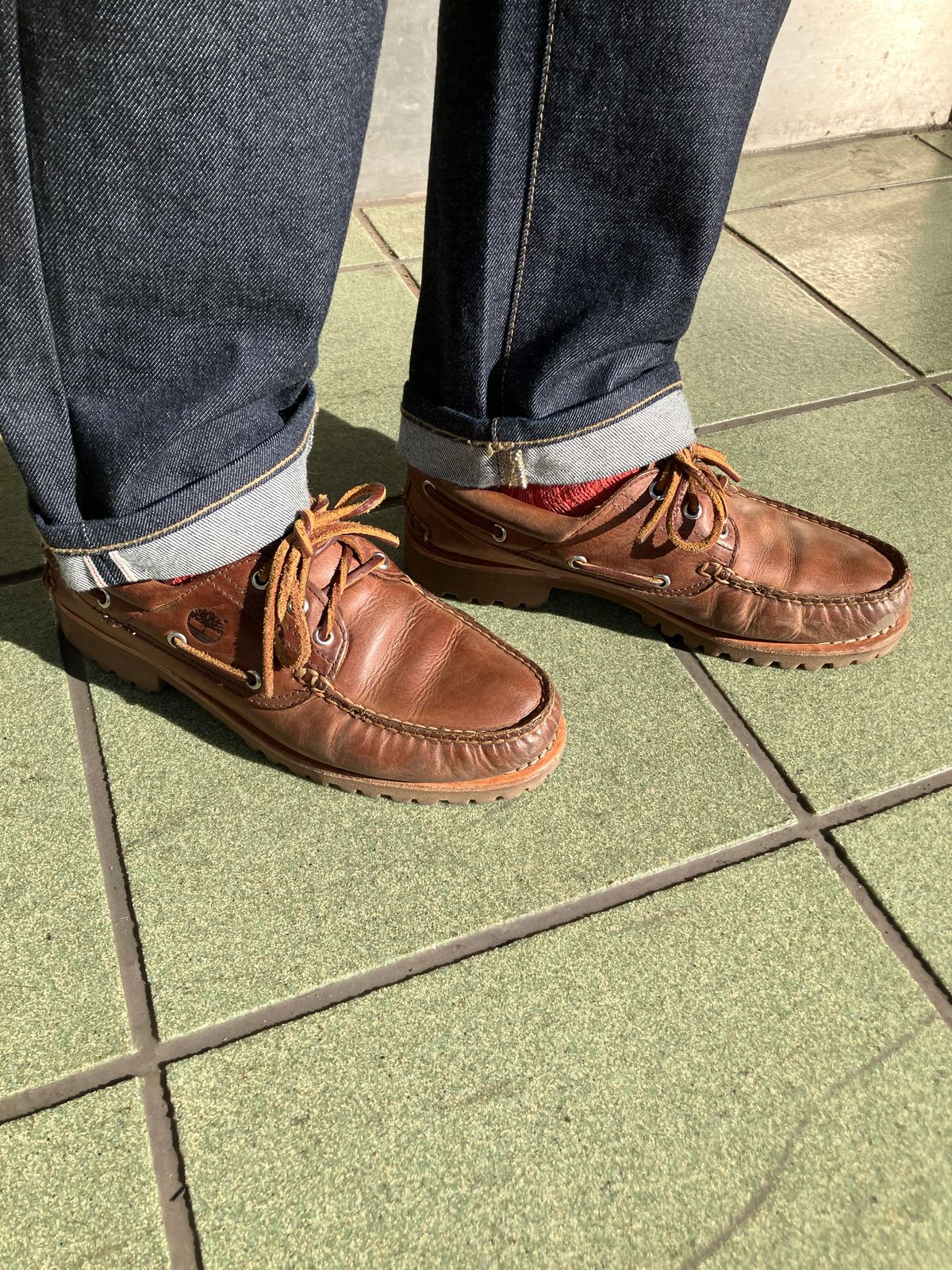 Photo by maru on February 14, 2025 of the Timberland 3eye Classic Lug in Full Grain Leather Brown.
