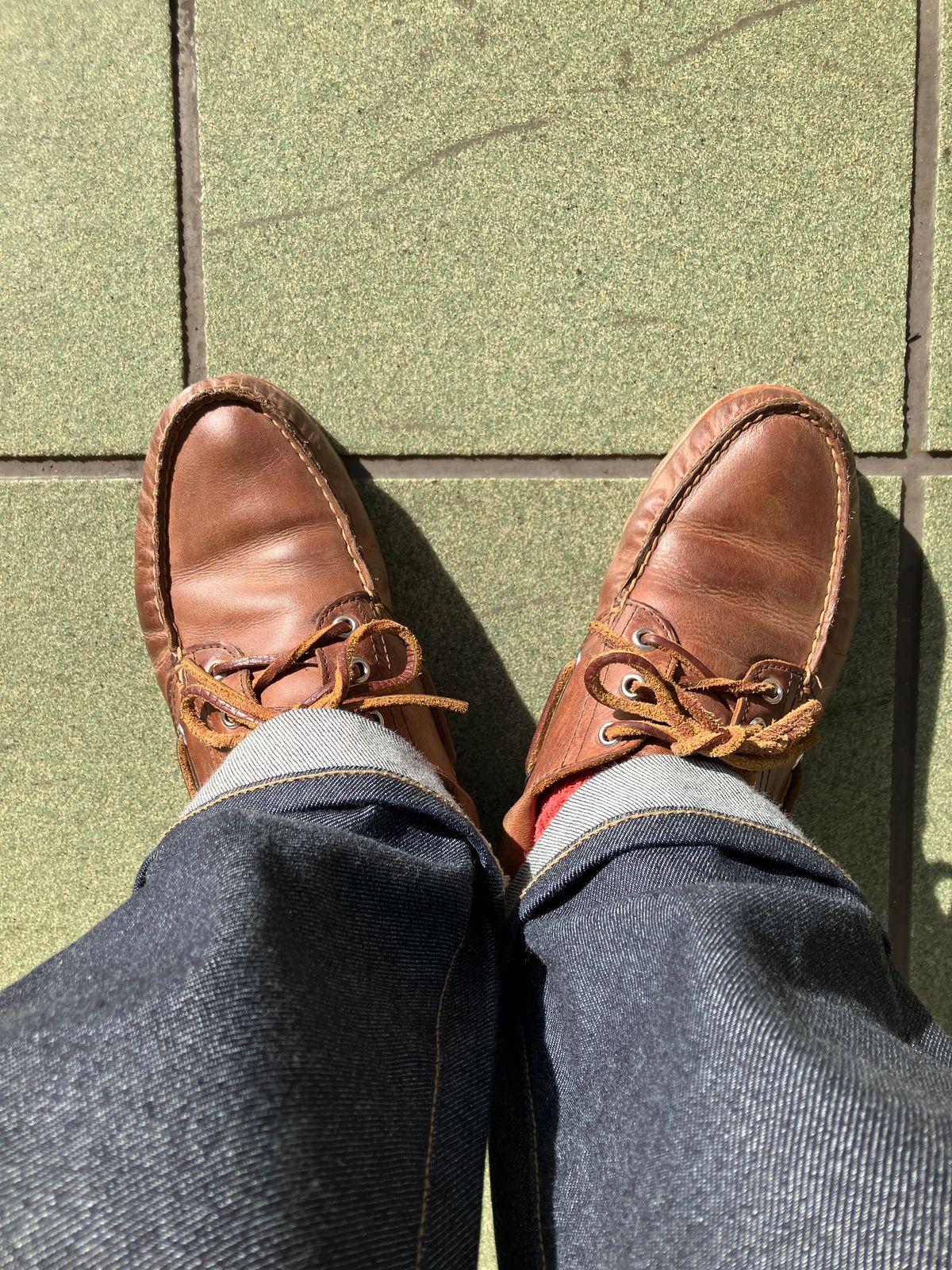 Photo by maru on February 14, 2025 of the Timberland 3eye Classic Lug in Full Grain Leather Brown.