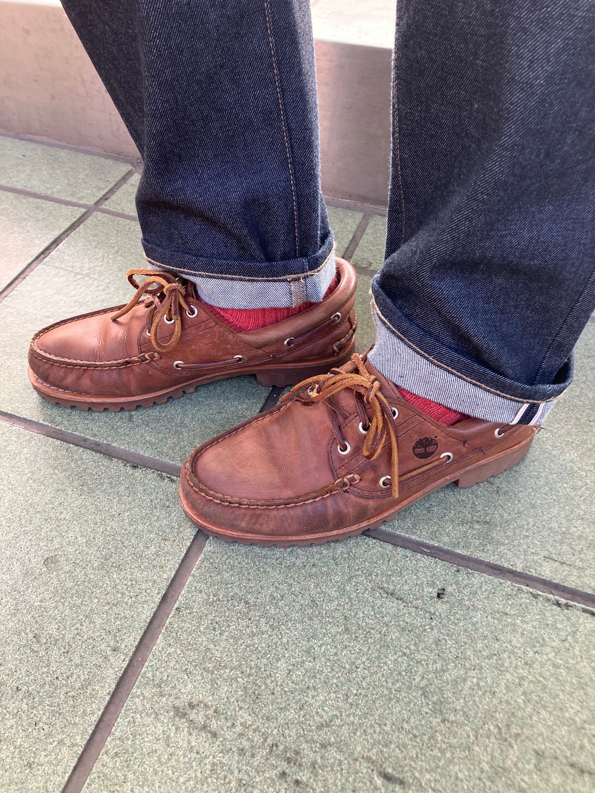 Photo by maru on January 28, 2025 of the Timberland 3eye Classic Lug in Full Grain Leather Brown.