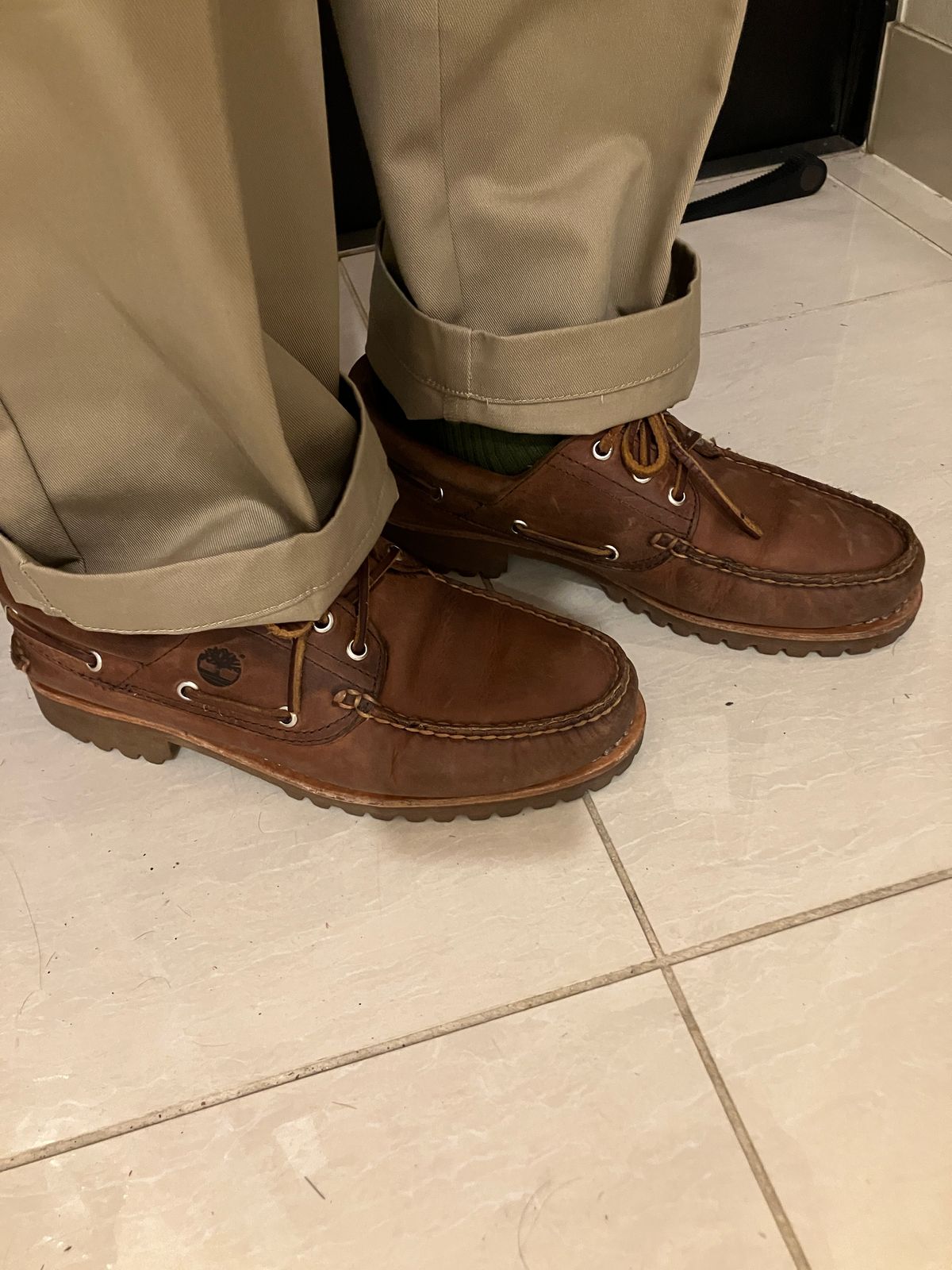 Photo by maru on January 17, 2025 of the Timberland 3eye Classic Lug in Full Grain Leather Brown.