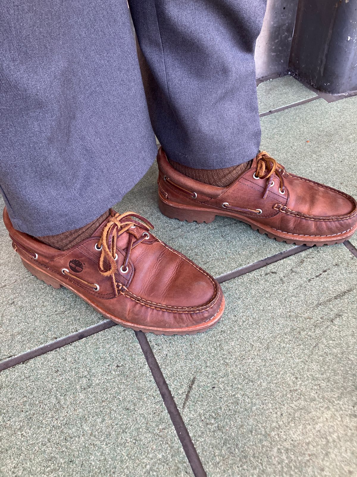 Photo by maru on January 8, 2025 of the Timberland 3eye Classic Lug in Full Grain Leather Brown.
