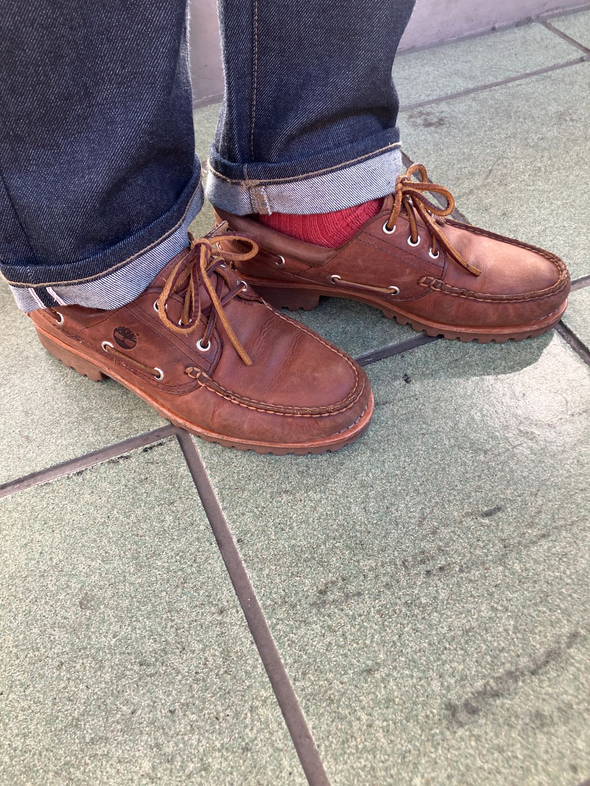 Photo by maru on January 28, 2025 of the Timberland 3eye Classic Lug in Full Grain Leather Brown.