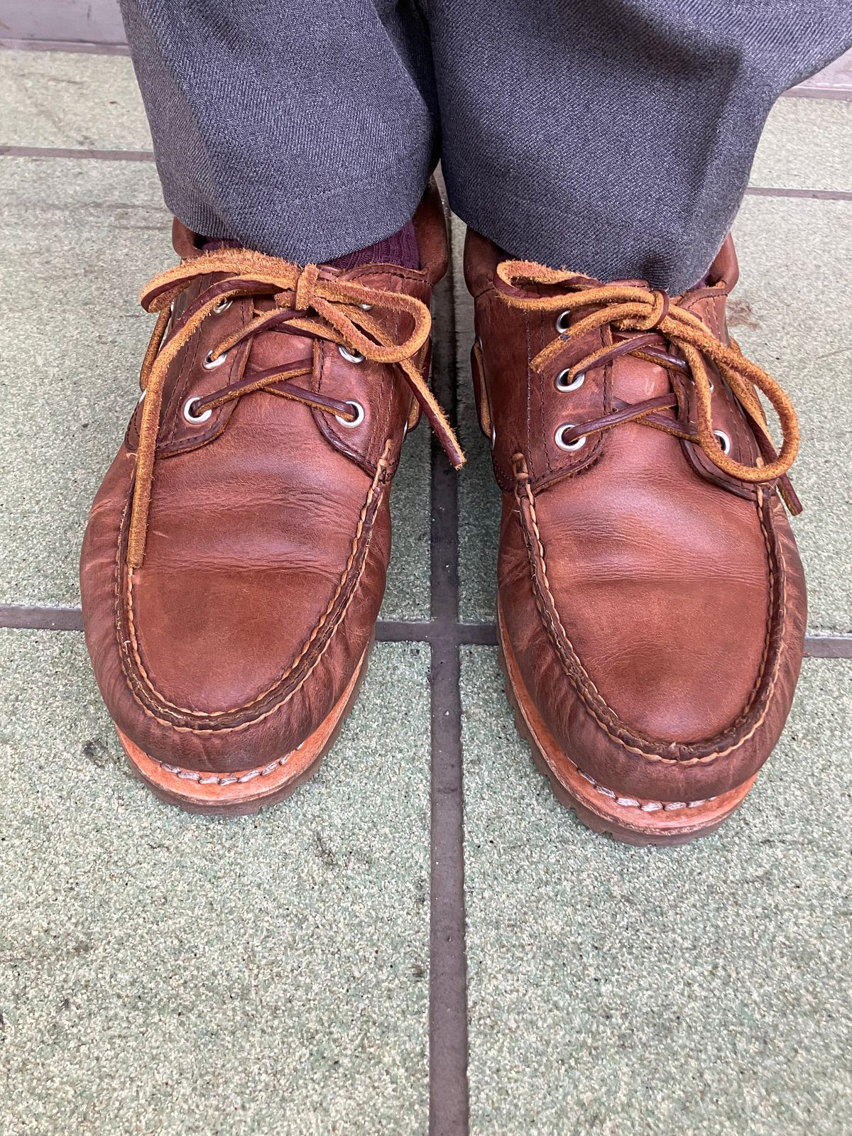 Photo by maru on December 20, 2024 of the Timberland 3eye Classic Lug in Full Grain Leather Brown.