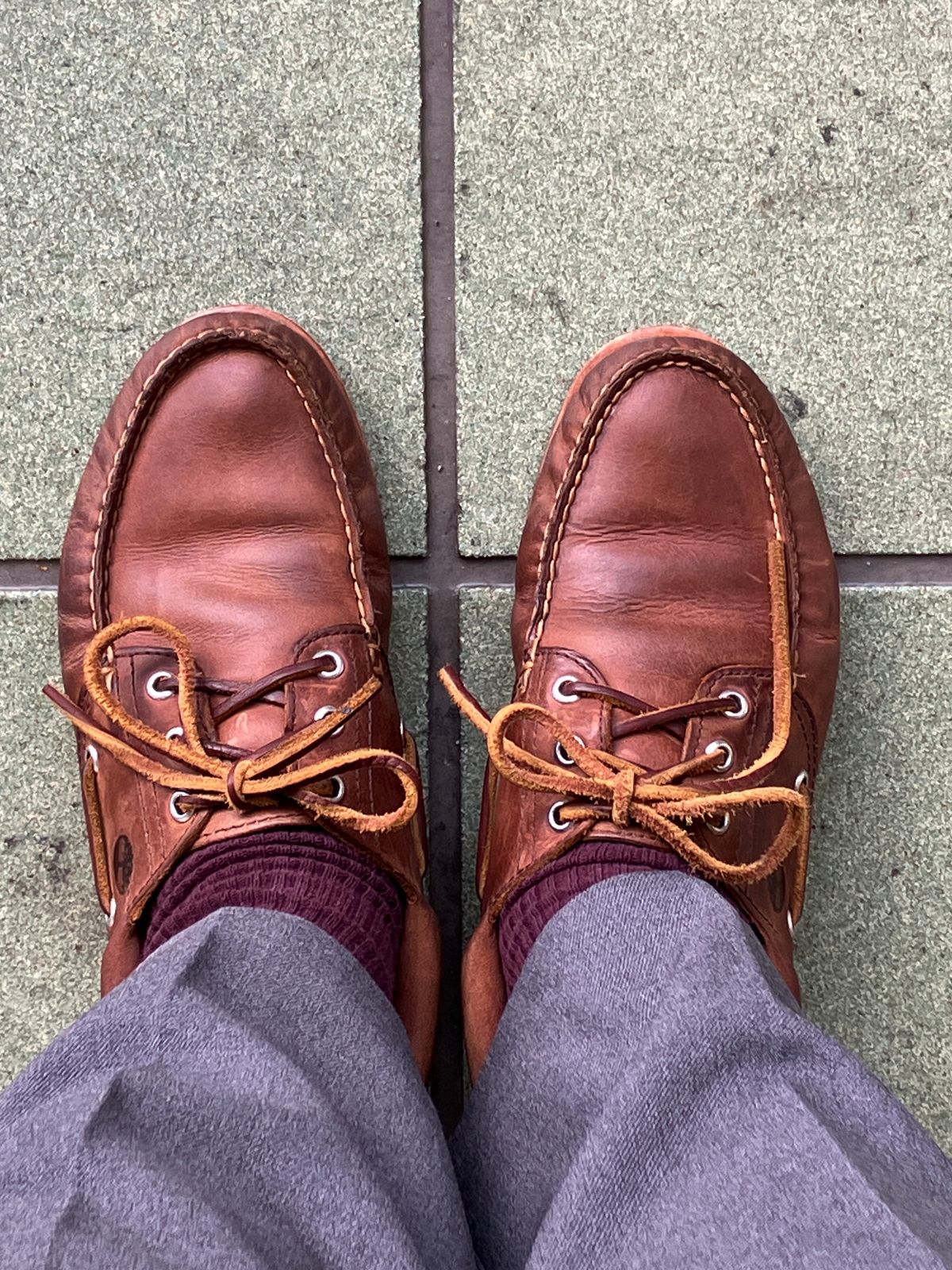 Photo by maru on December 20, 2024 of the Timberland 3eye Classic Lug in Full Grain Leather Brown.