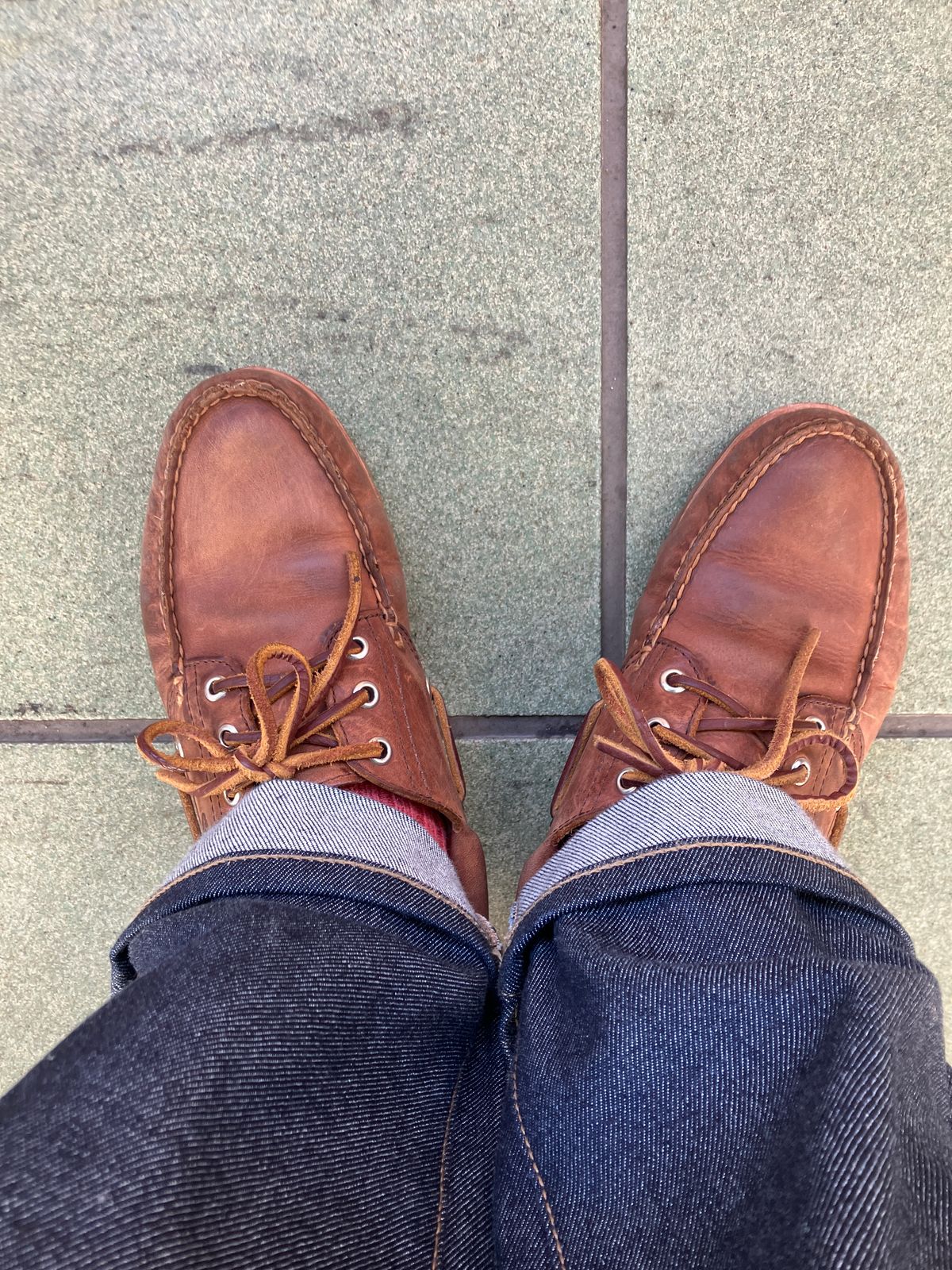 Photo by maru on January 28, 2025 of the Timberland 3eye Classic Lug in Full Grain Leather Brown.