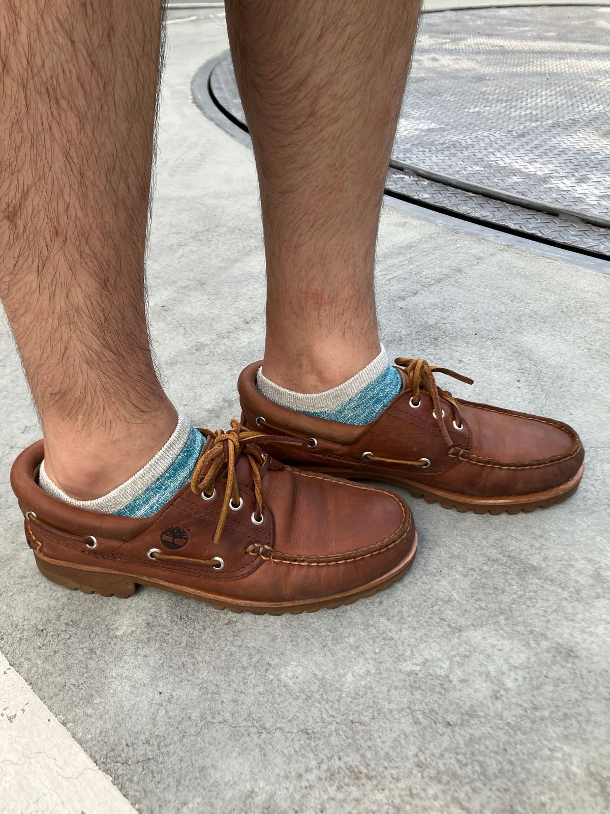 Photo by maru on August 3, 2025 of the Timberland 3eye Classic Lug in Full Grain Leather Brown.