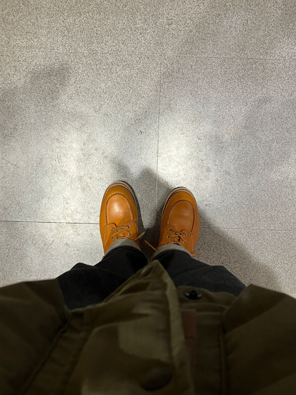 Photo by maru on December 22, 2024 of the Red Wing 6-Inch Classic Moc in S.B. Foot Sequoia Gold Russet.