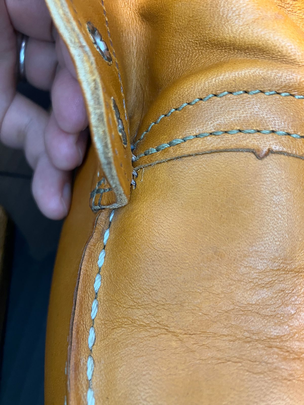 Photo by maru on January 13, 2025 of the Red Wing 6-Inch Classic Moc in S.B. Foot Sequoia Gold Russet.