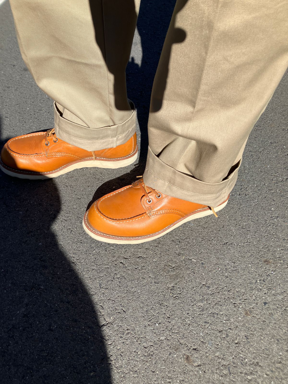 Photo by maru on January 26, 2025 of the Red Wing 6-Inch Classic Moc in S.B. Foot Sequoia Gold Russet.