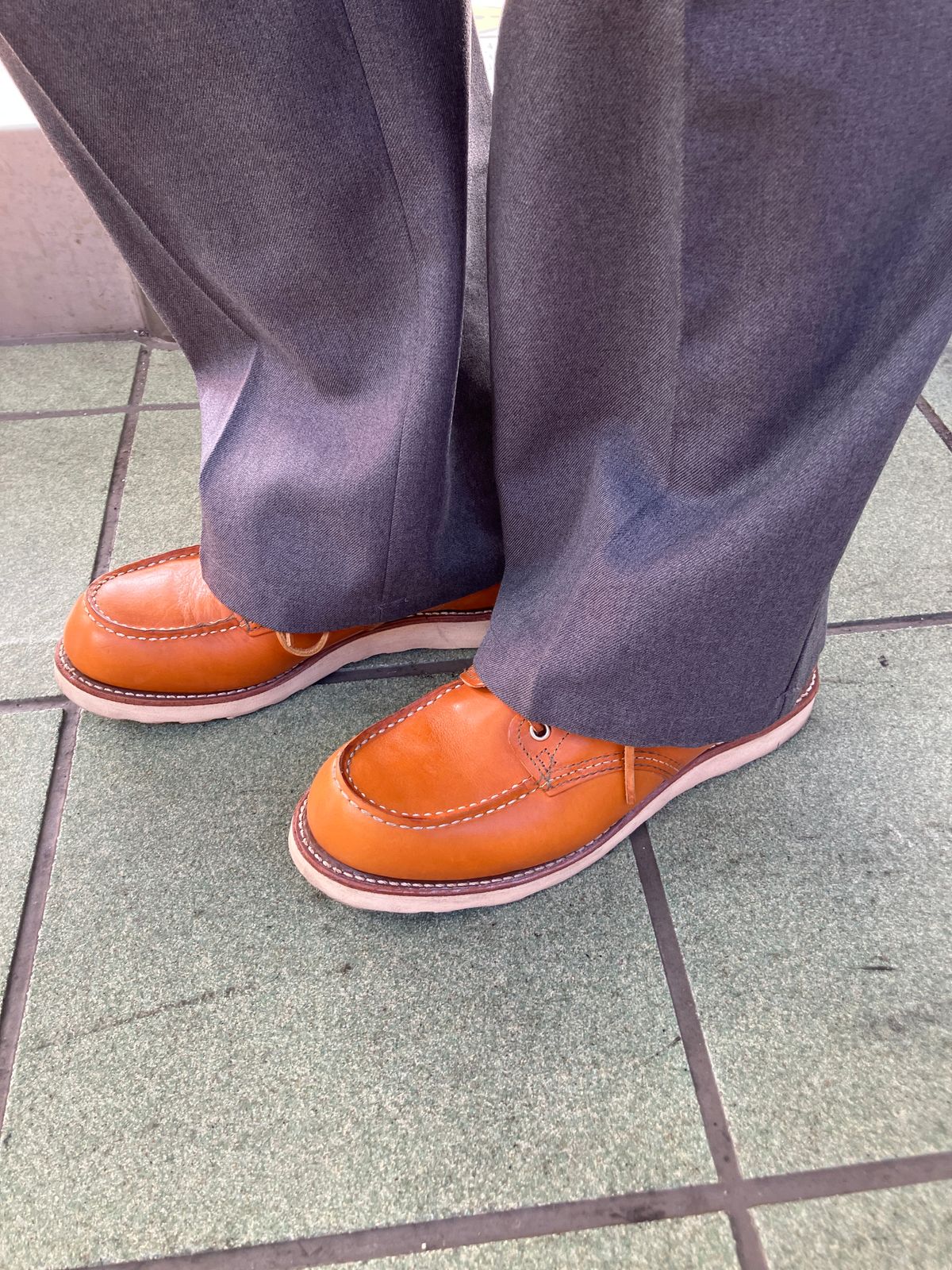 Photo by maru on February 5, 2025 of the Red Wing 6-Inch Classic Moc in S.B. Foot Sequoia Gold Russet.