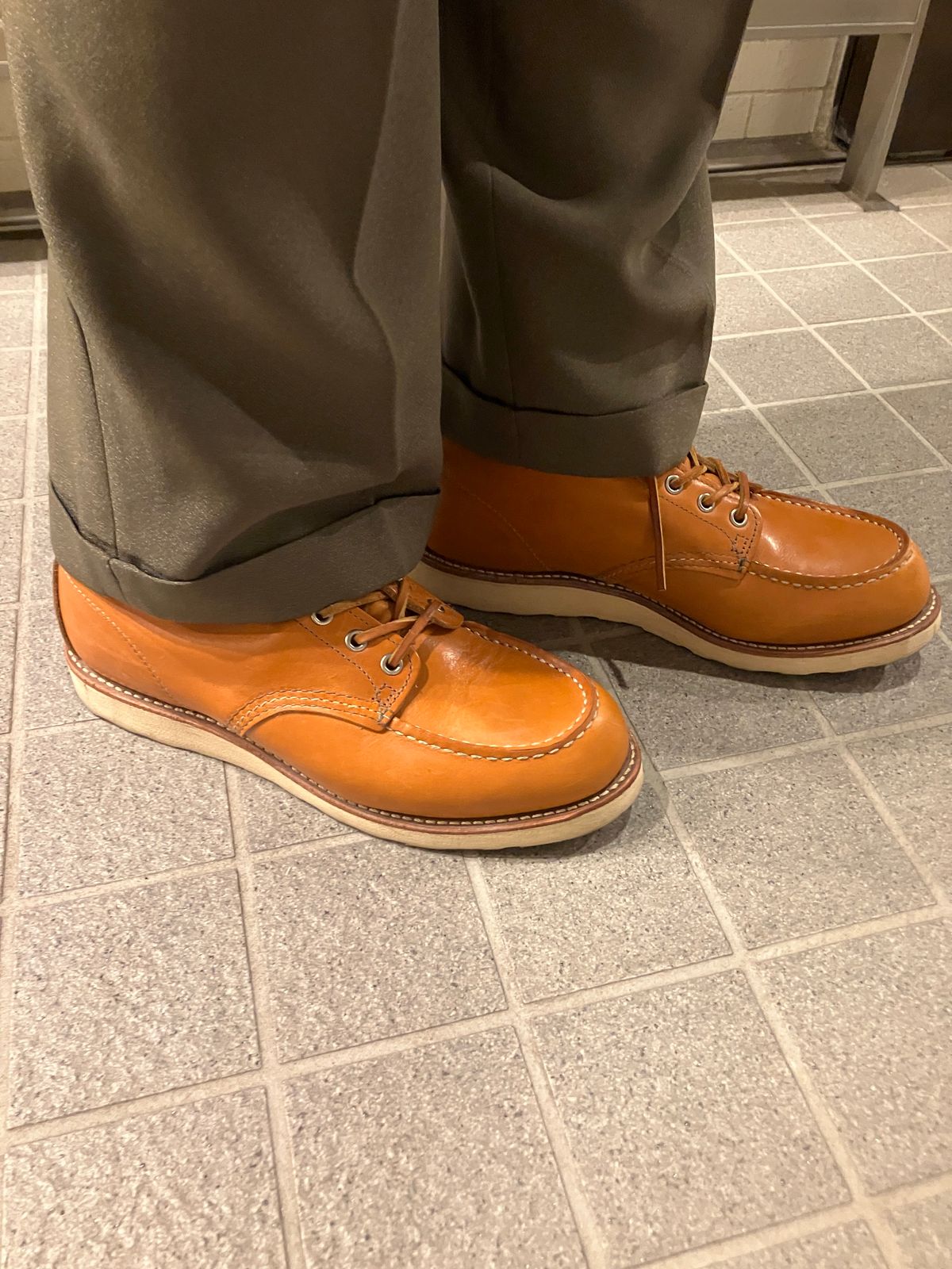 Photo by maru on February 12, 2025 of the Red Wing 6-Inch Classic Moc in S.B. Foot Sequoia Gold Russet.