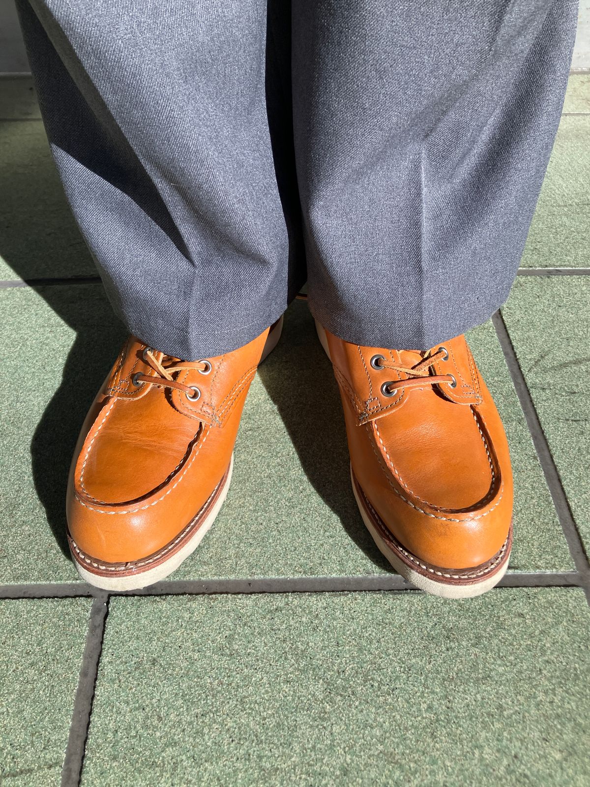 Photo by maru on February 19, 2025 of the Red Wing 6-Inch Classic Moc in S.B. Foot Sequoia Gold Russet.