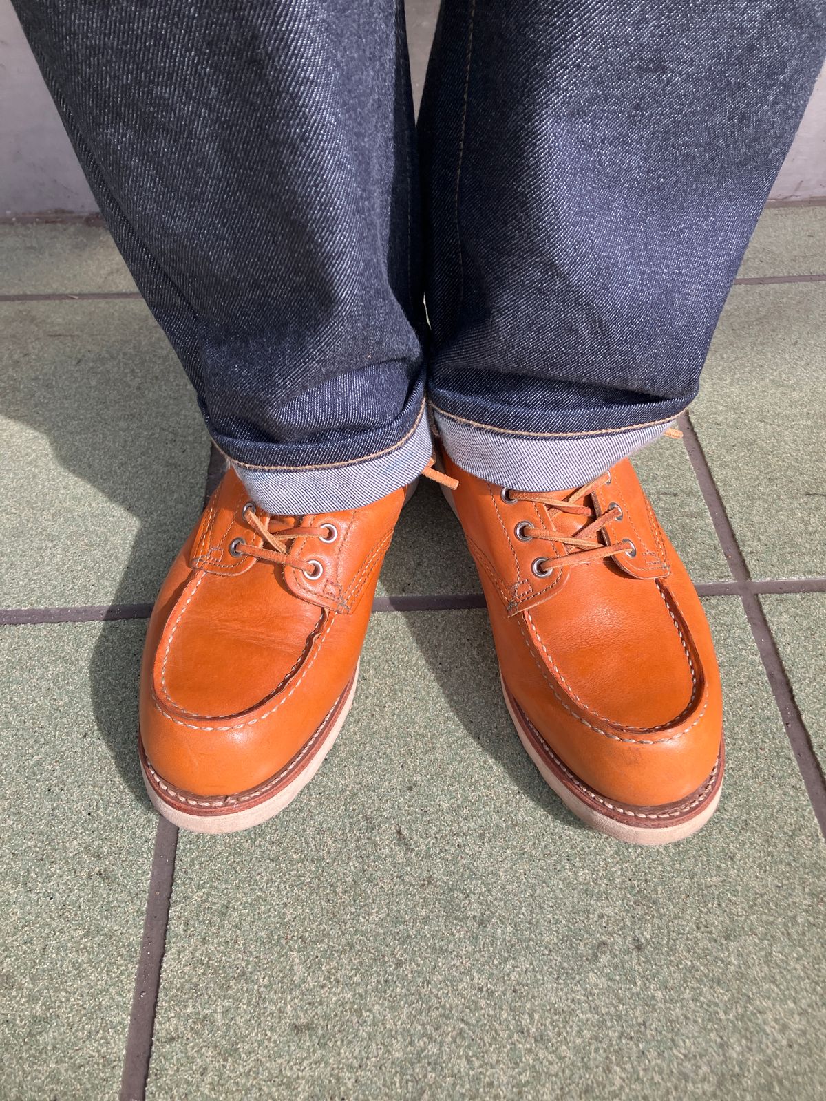 Photo by maru on March 14, 2025 of the Red Wing 6-Inch Classic Moc in S.B. Foot Sequoia Gold Russet.