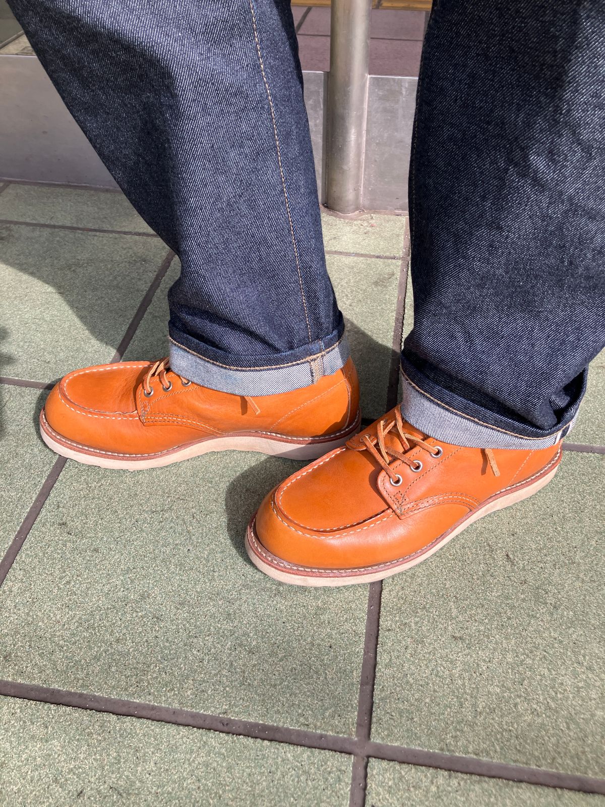 Photo by maru on March 14, 2025 of the Red Wing 6-Inch Classic Moc in S.B. Foot Sequoia Gold Russet.