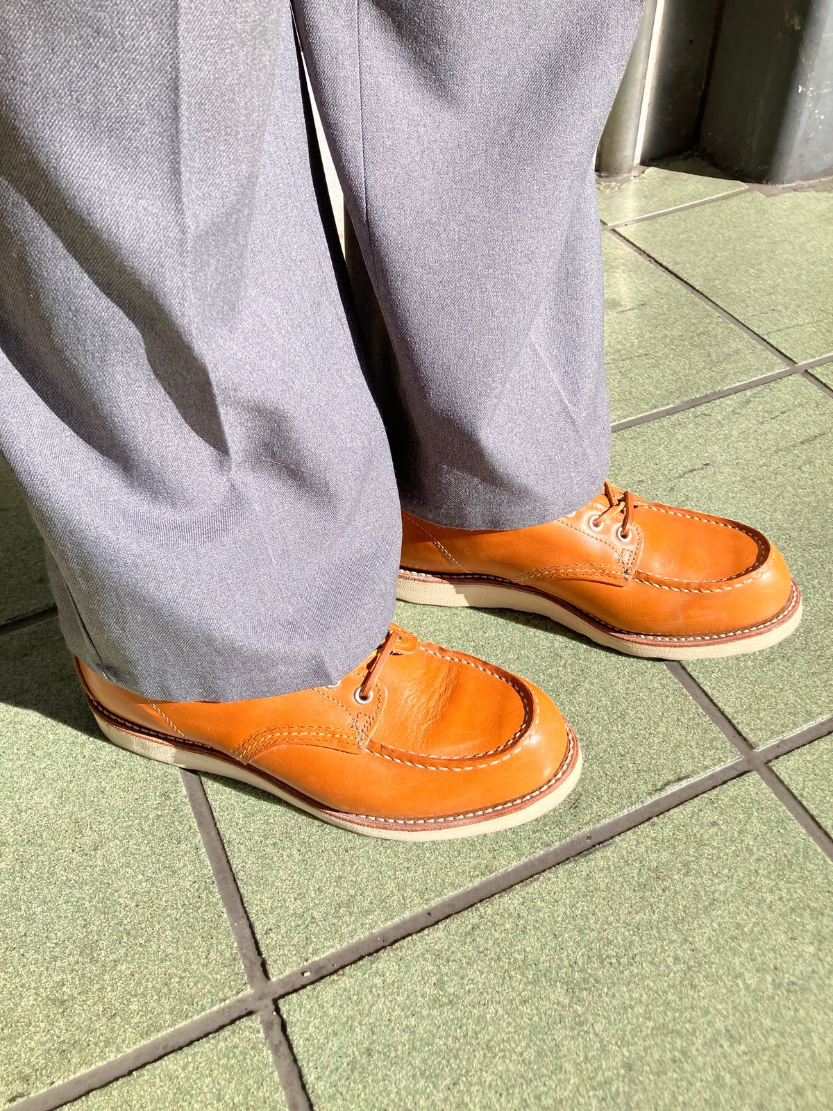 Photo by maru on February 19, 2025 of the Red Wing 6-Inch Classic Moc in S.B. Foot Sequoia Gold Russet.