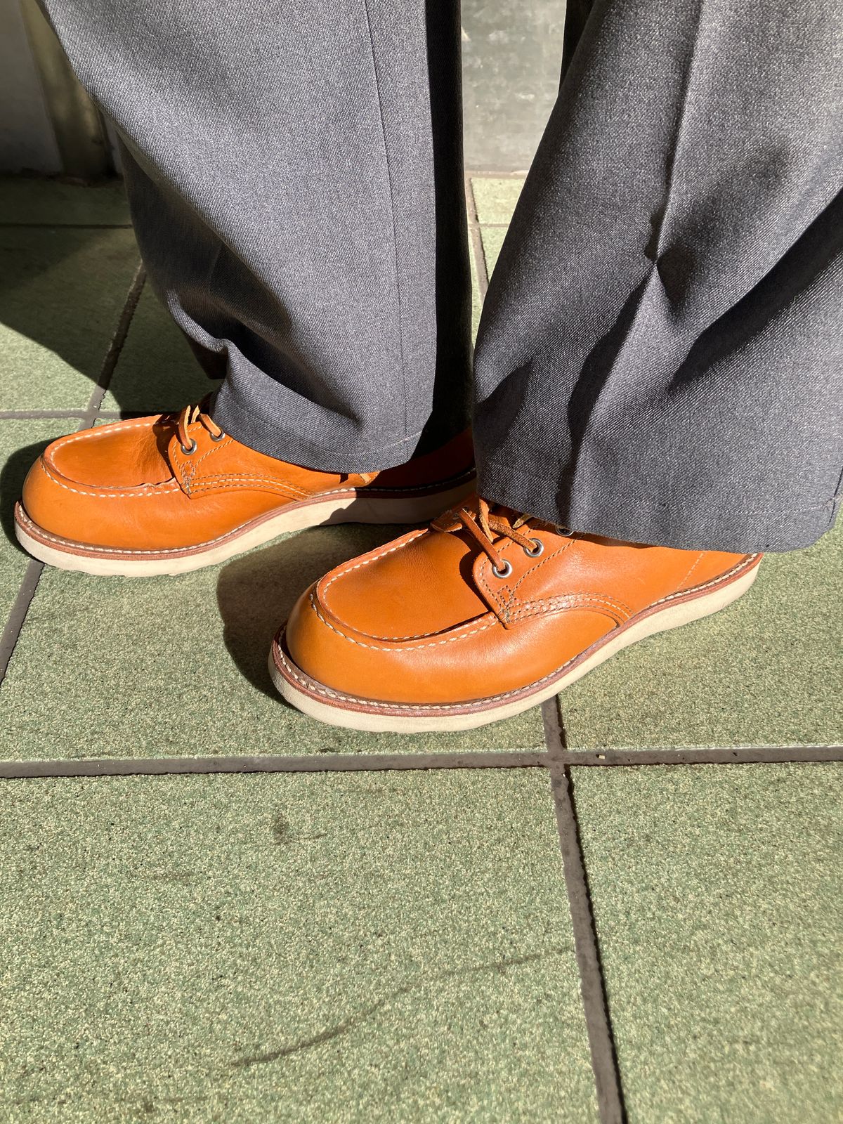 Photo by maru on February 19, 2025 of the Red Wing 6-Inch Classic Moc in S.B. Foot Sequoia Gold Russet.