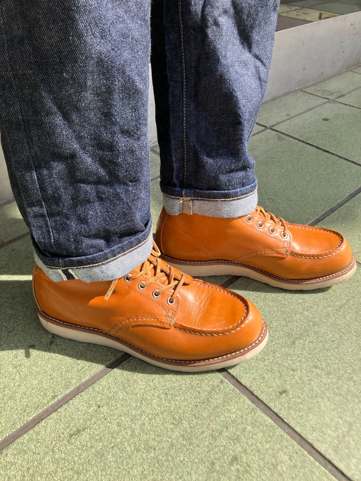 Photo by maru on March 25, 2025 of the Red Wing 6-Inch Classic Moc in S.B. Foot Sequoia Gold Russet.