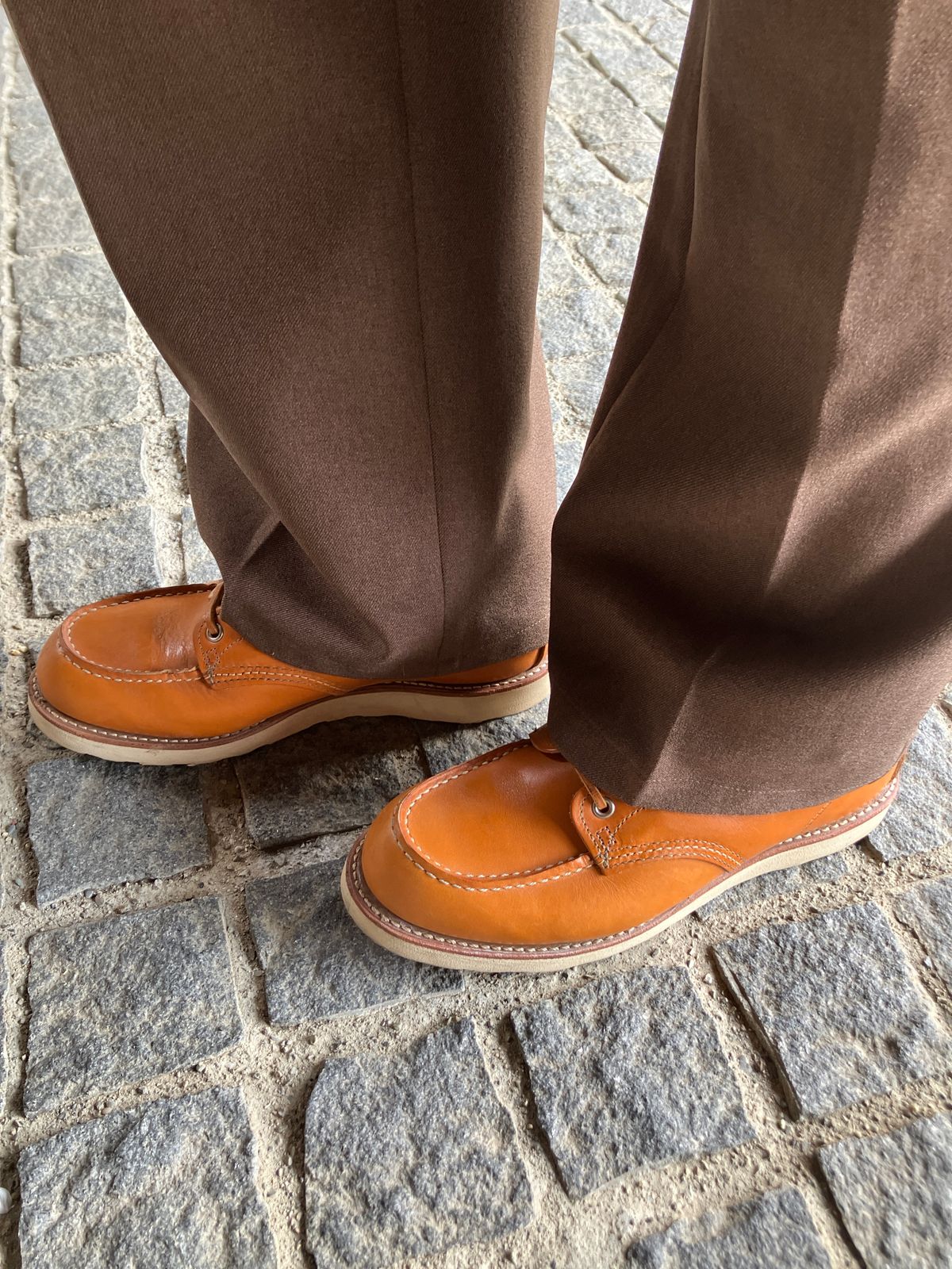 Photo by maru on April 7, 2025 of the Red Wing 6-Inch Classic Moc in S.B. Foot Sequoia Gold Russet.