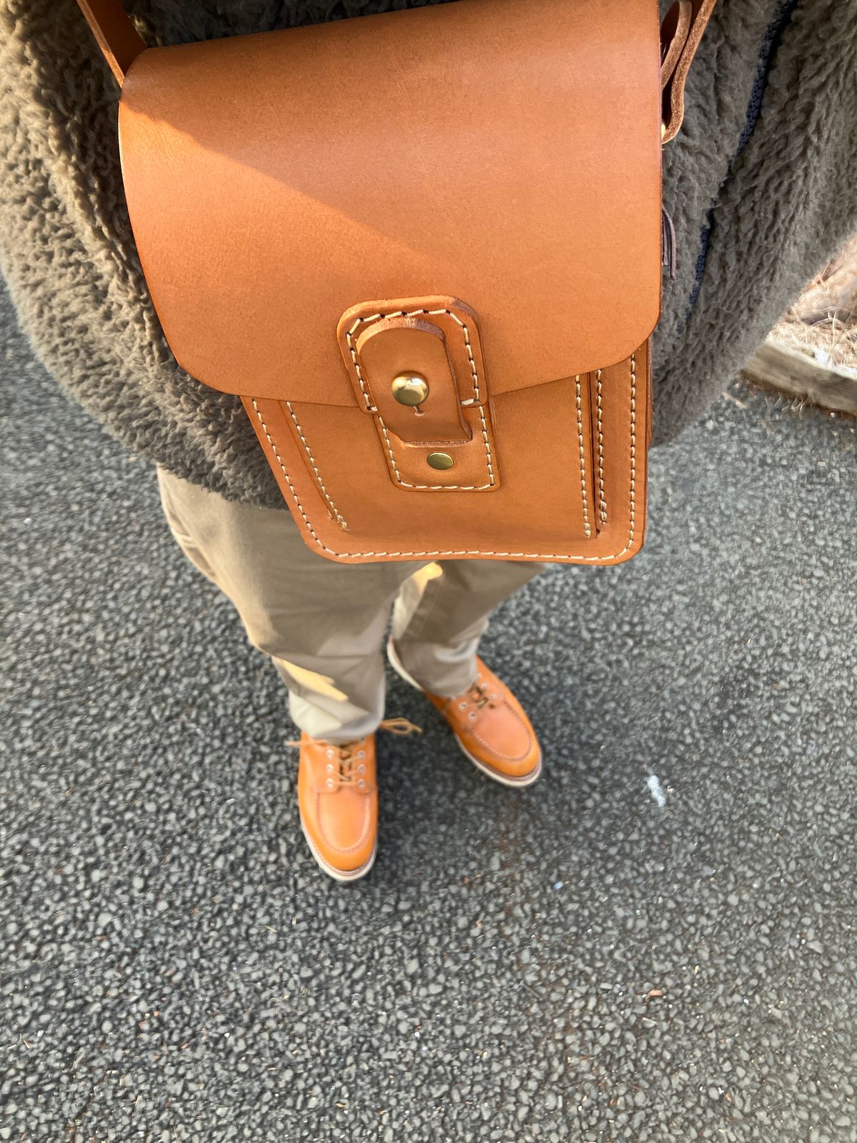 Photo by maru on March 20, 2025 of the Red Wing 6-Inch Classic Moc in S.B. Foot Sequoia Gold Russet.