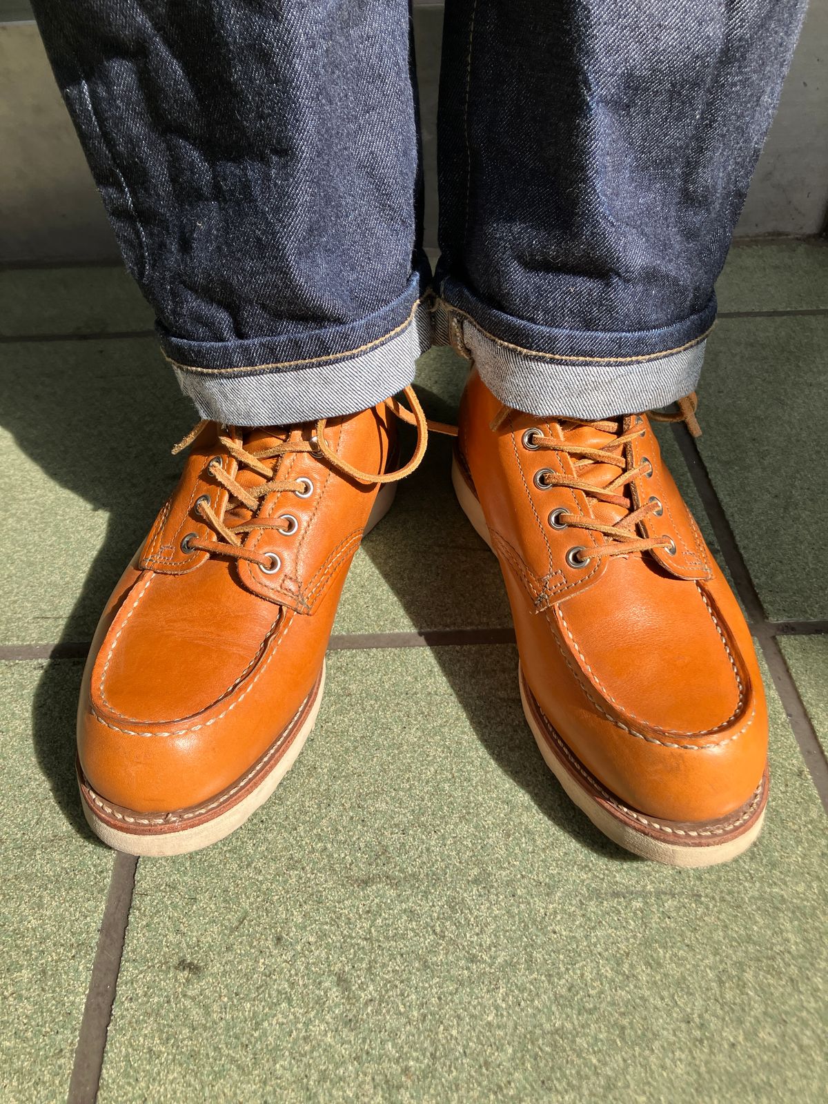 Photo by maru on March 25, 2025 of the Red Wing 6-Inch Classic Moc in S.B. Foot Sequoia Gold Russet.