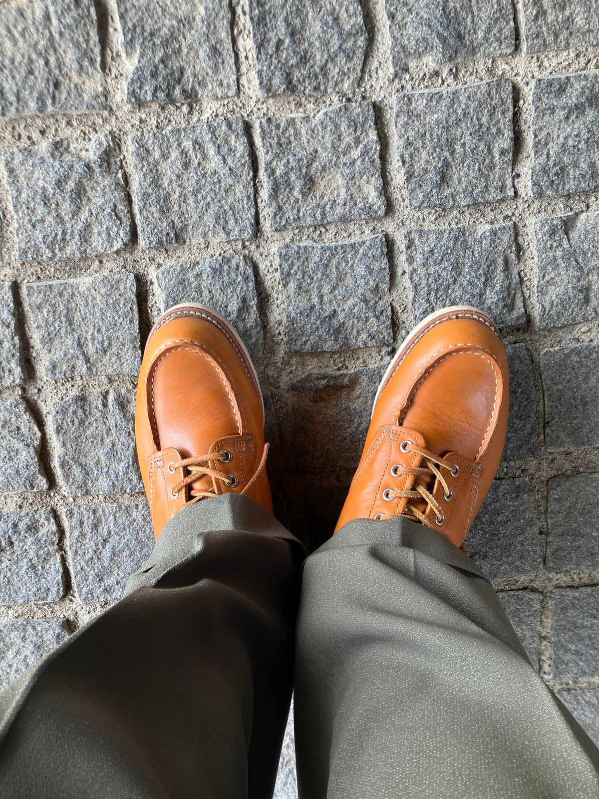 Photo by maru on April 8, 2025 of the Red Wing 6-Inch Classic Moc in S.B. Foot Sequoia Gold Russet.