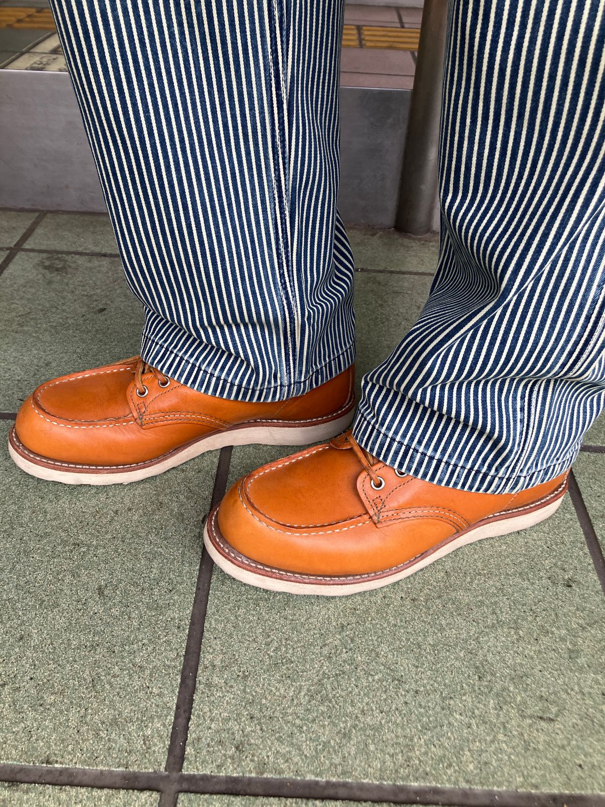 Photo by maru on May 16, 2025 of the Red Wing 6-Inch Classic Moc in S.B. Foot Sequoia Gold Russet.