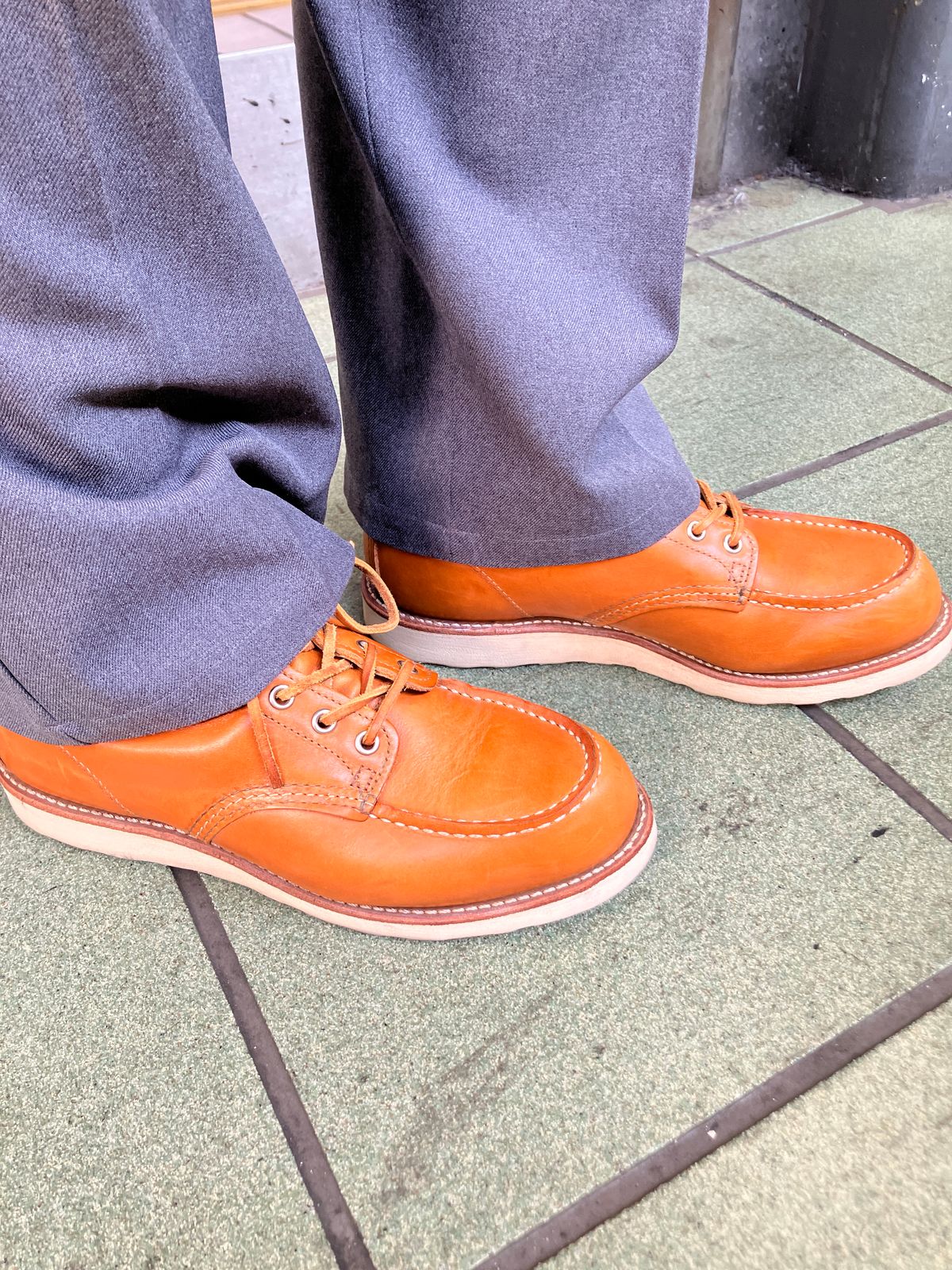 Photo by maru on May 1, 2025 of the Red Wing 6-Inch Classic Moc in S.B. Foot Sequoia Gold Russet.