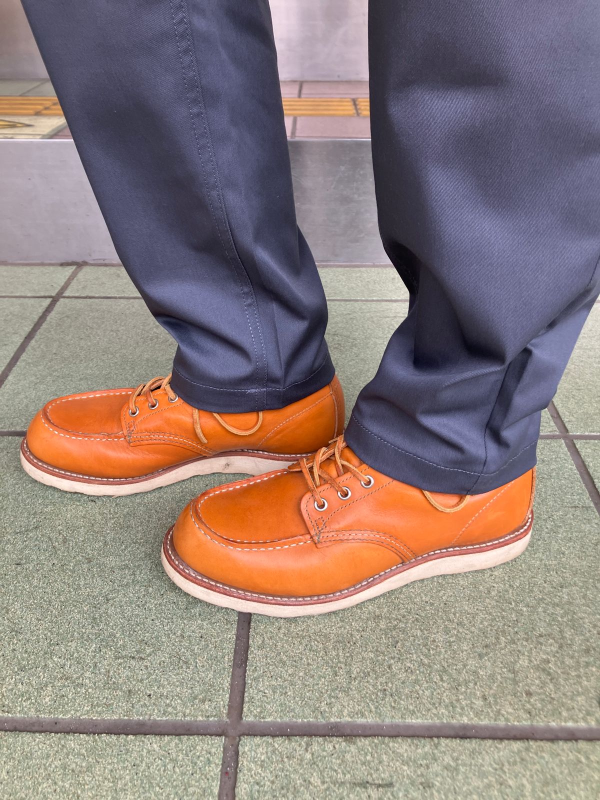 Photo by maru on June 16, 2025 of the Red Wing 6-Inch Classic Moc in S.B. Foot Sequoia Gold Russet.