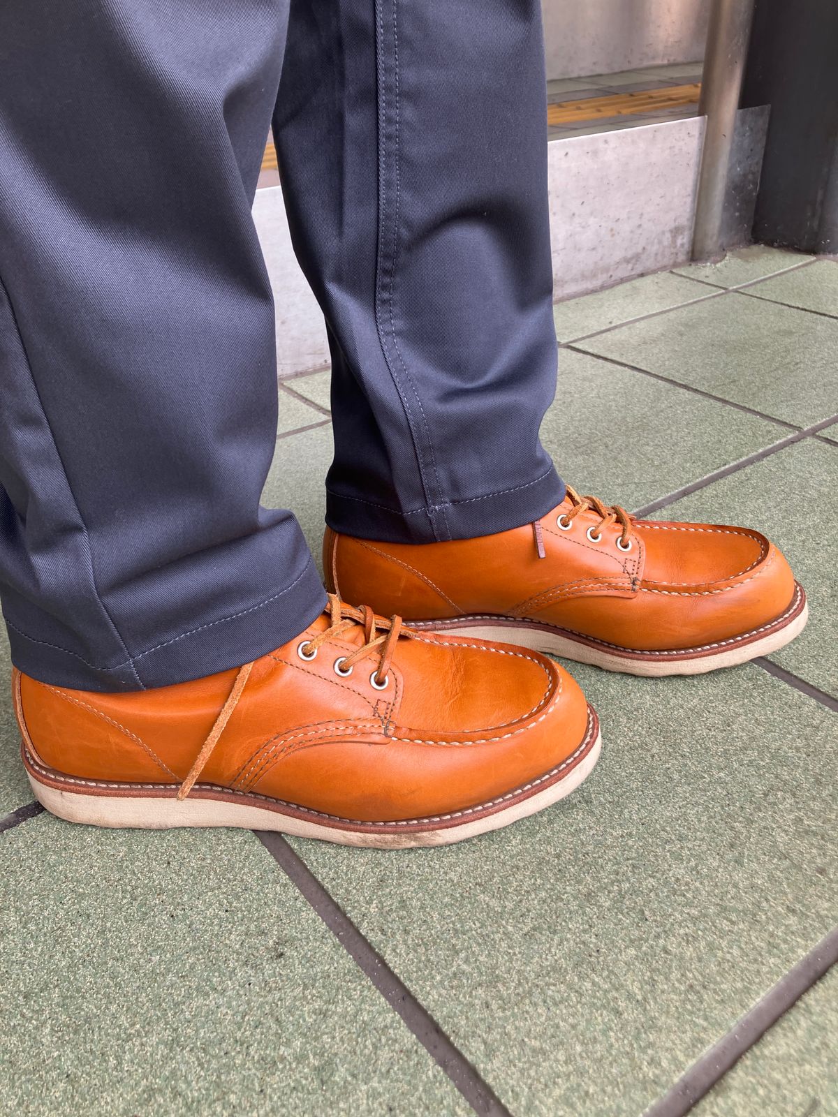 Photo by maru on June 16, 2025 of the Red Wing 6-Inch Classic Moc in S.B. Foot Sequoia Gold Russet.