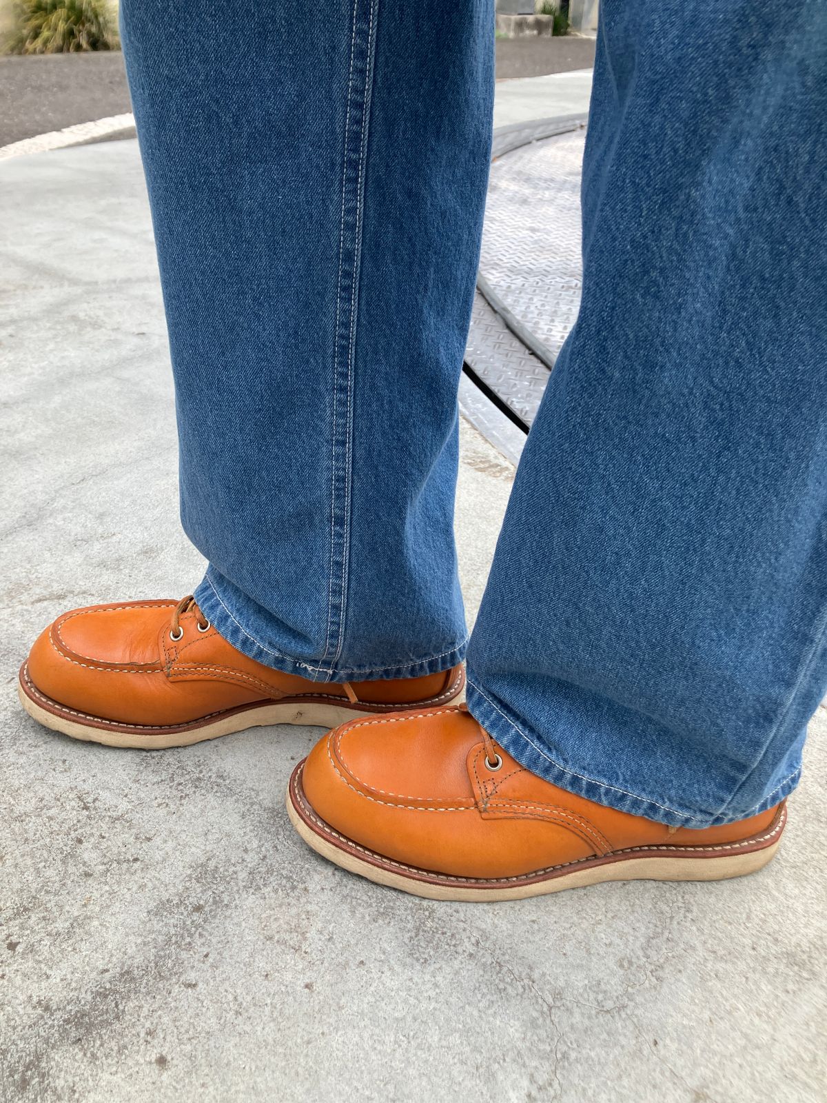 Photo by maru on July 12, 2025 of the Red Wing 6-Inch Classic Moc in S.B. Foot Sequoia Gold Russet.