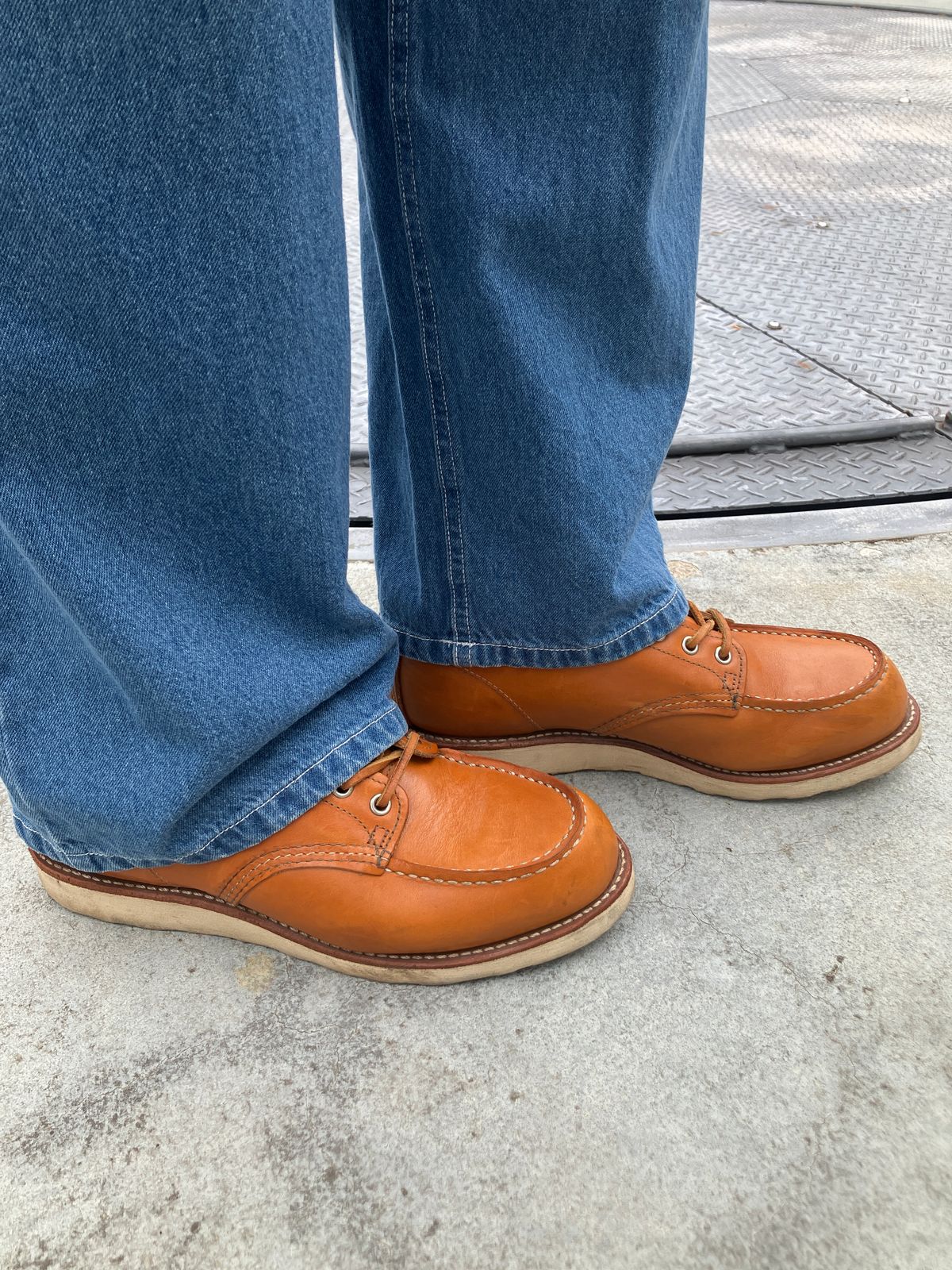 Photo by maru on July 12, 2025 of the Red Wing 6-Inch Classic Moc in S.B. Foot Sequoia Gold Russet.