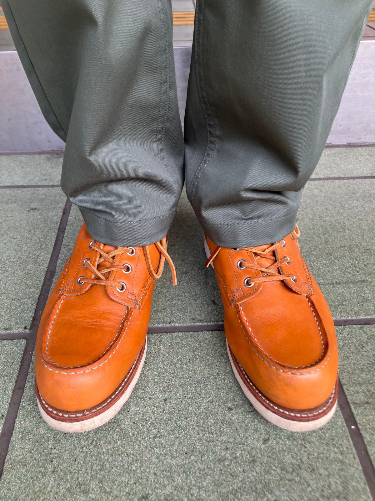 Photo by maru on July 3, 2025 of the Red Wing 6-Inch Classic Moc in S.B. Foot Sequoia Gold Russet.
