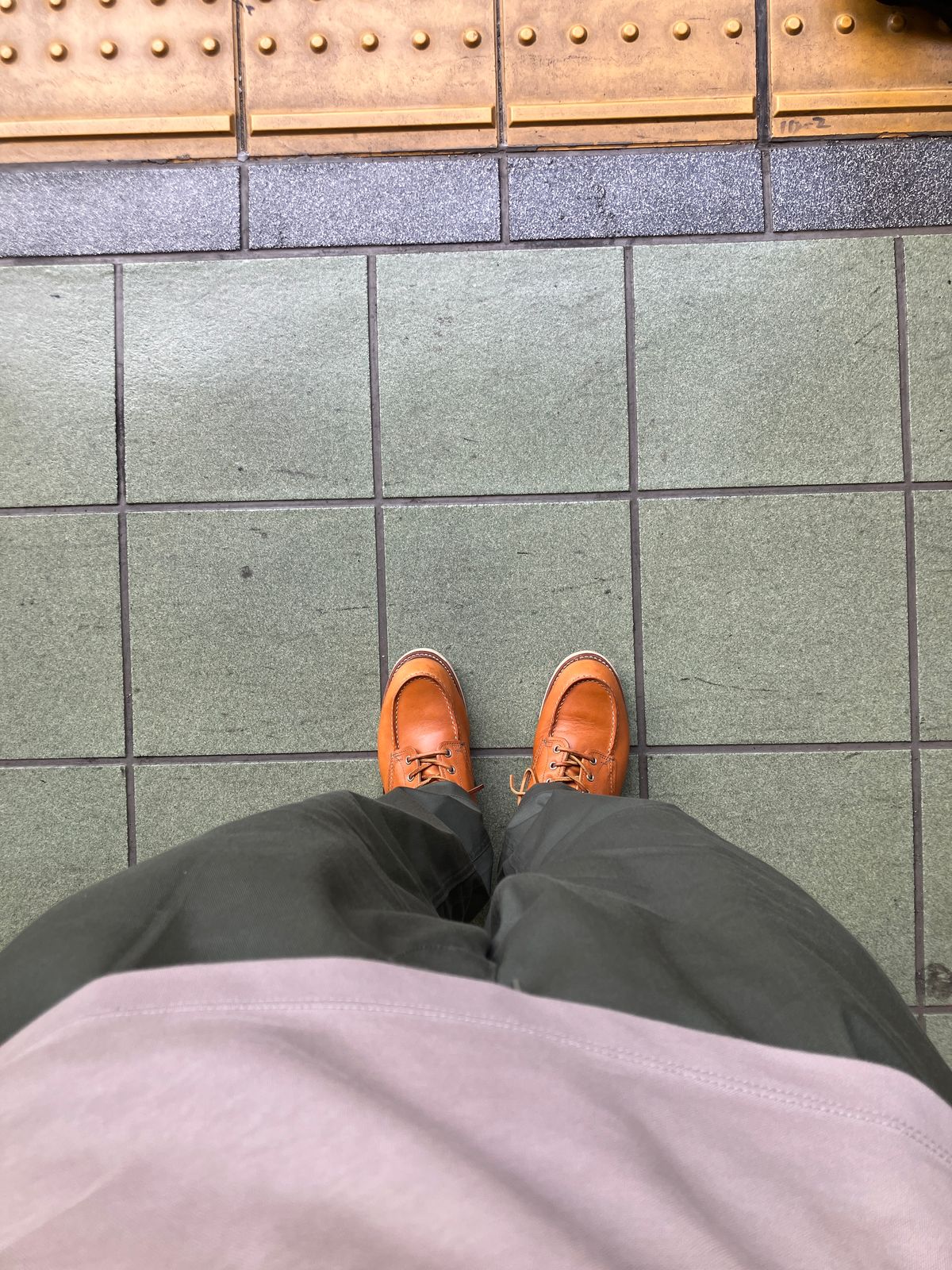 Photo by maru on July 3, 2025 of the Red Wing 6-Inch Classic Moc in S.B. Foot Sequoia Gold Russet.