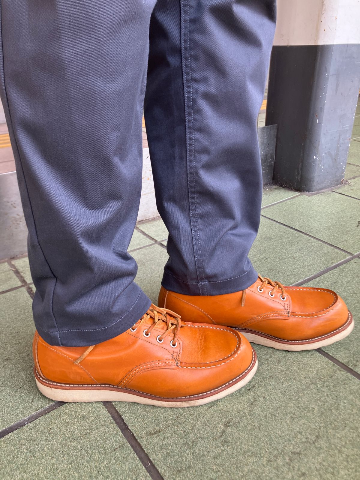 Photo by maru on July 28, 2025 of the Red Wing 6-Inch Classic Moc in S.B. Foot Sequoia Gold Russet.