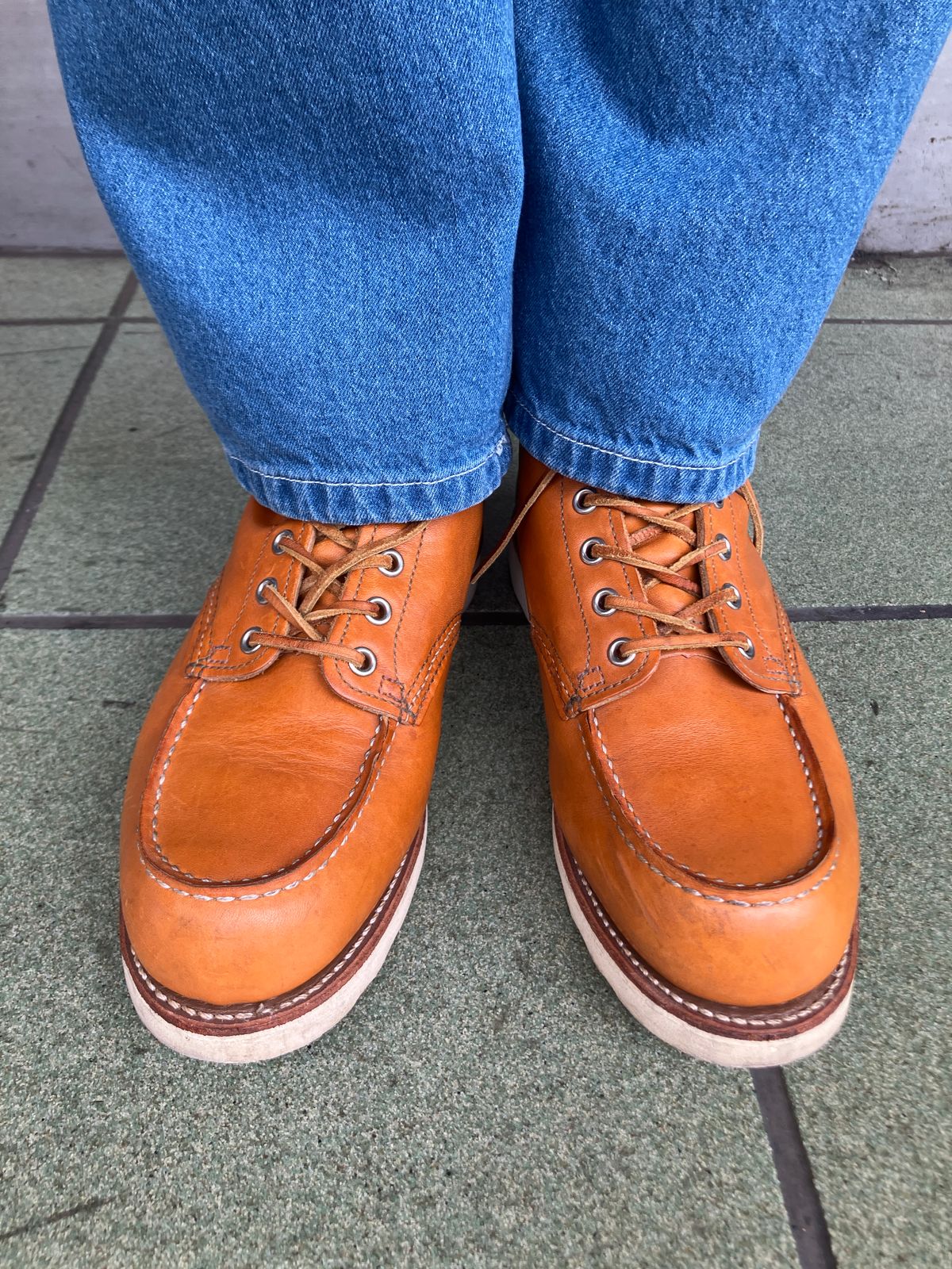 Photo by maru on August 7, 2025 of the Red Wing 6-Inch Classic Moc in S.B. Foot Sequoia Gold Russet.
