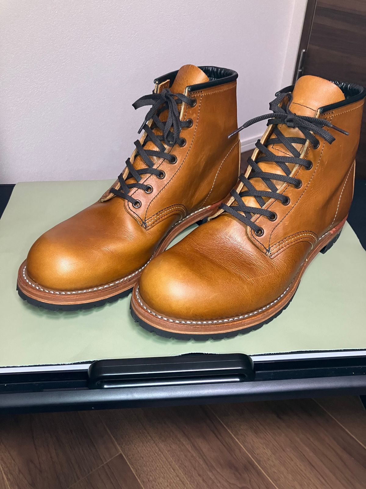 Photo by maru on October 6, 2024 of the Red Wing Beckman in S.B. Foot Chestnut Featherstone.