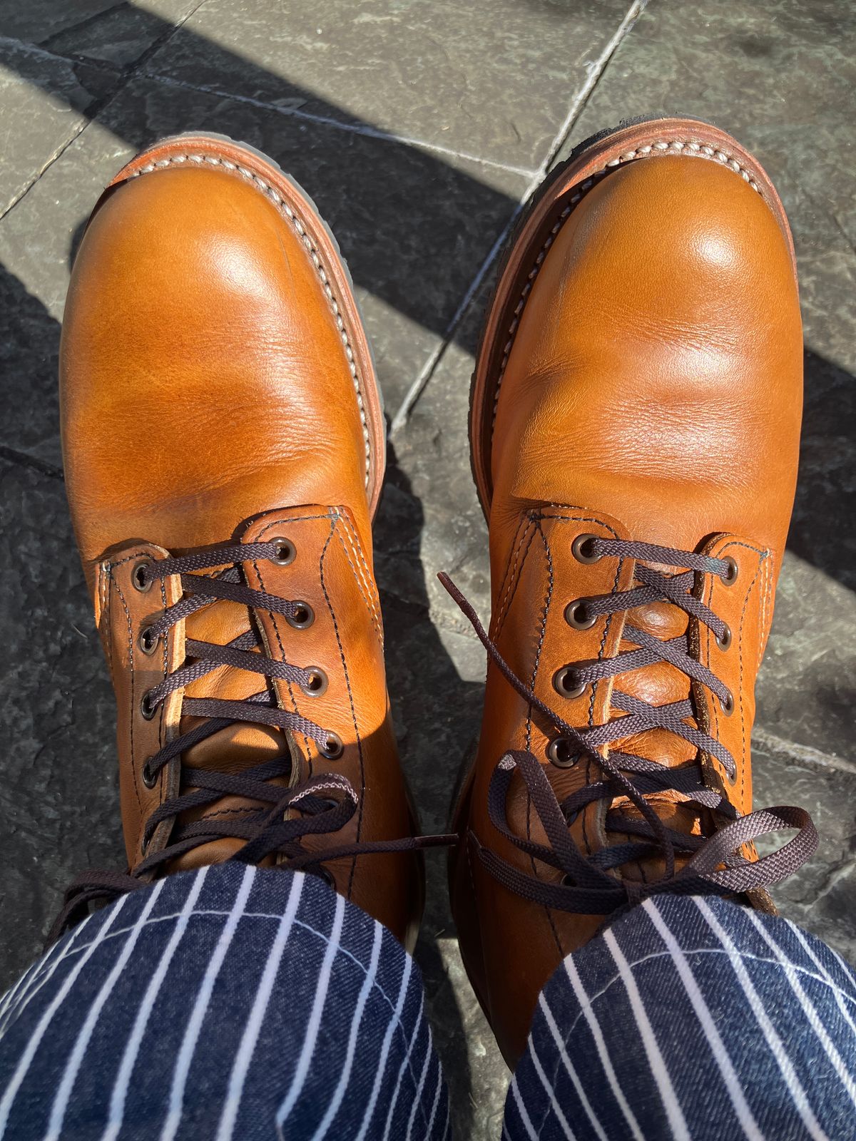 Photo by maru on January 11, 2025 of the Red Wing Beckman in S.B. Foot Chestnut Featherstone.