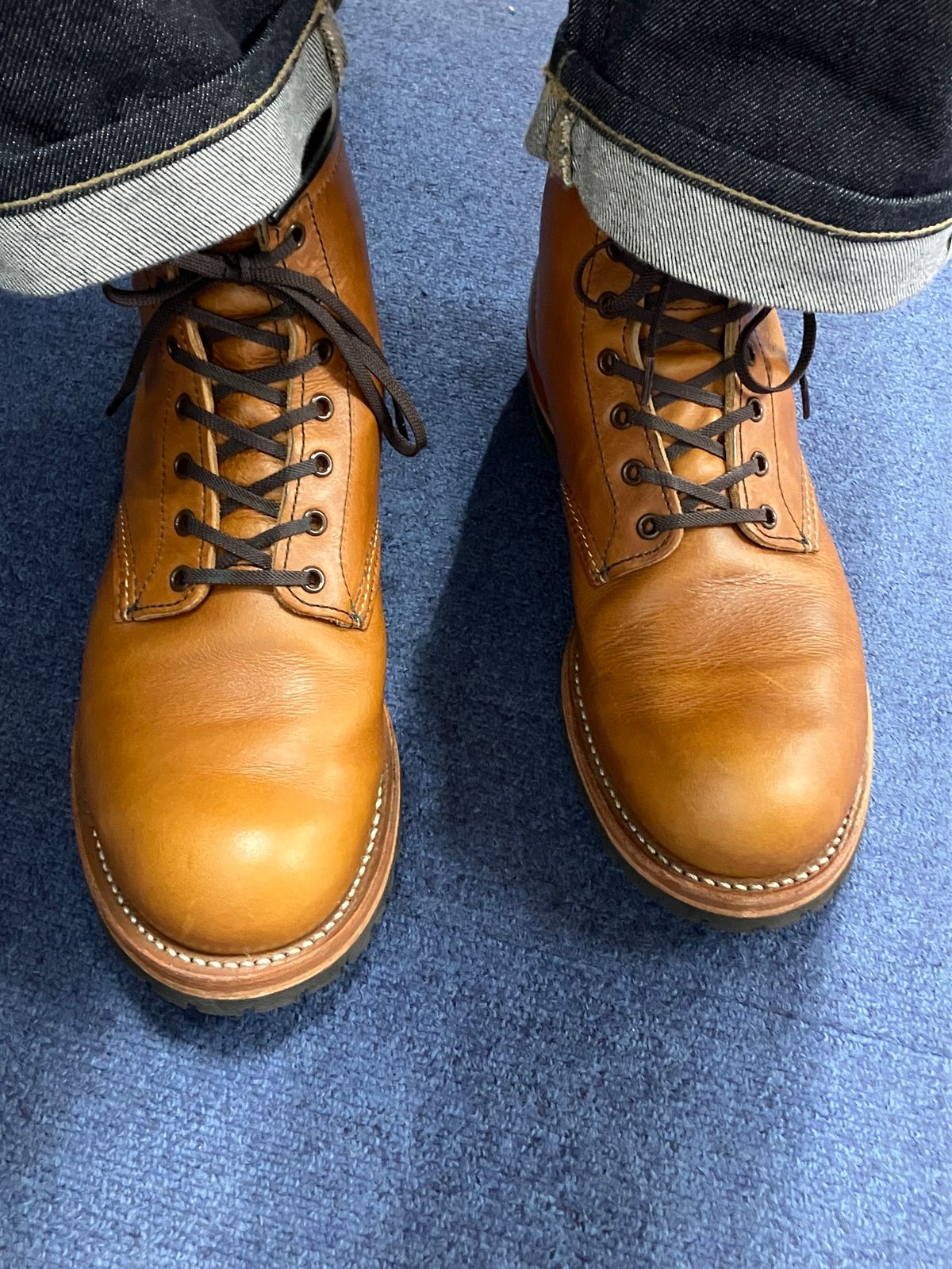 Photo by maru on December 21, 2024 of the Red Wing Beckman in S.B. Foot Chestnut Featherstone.