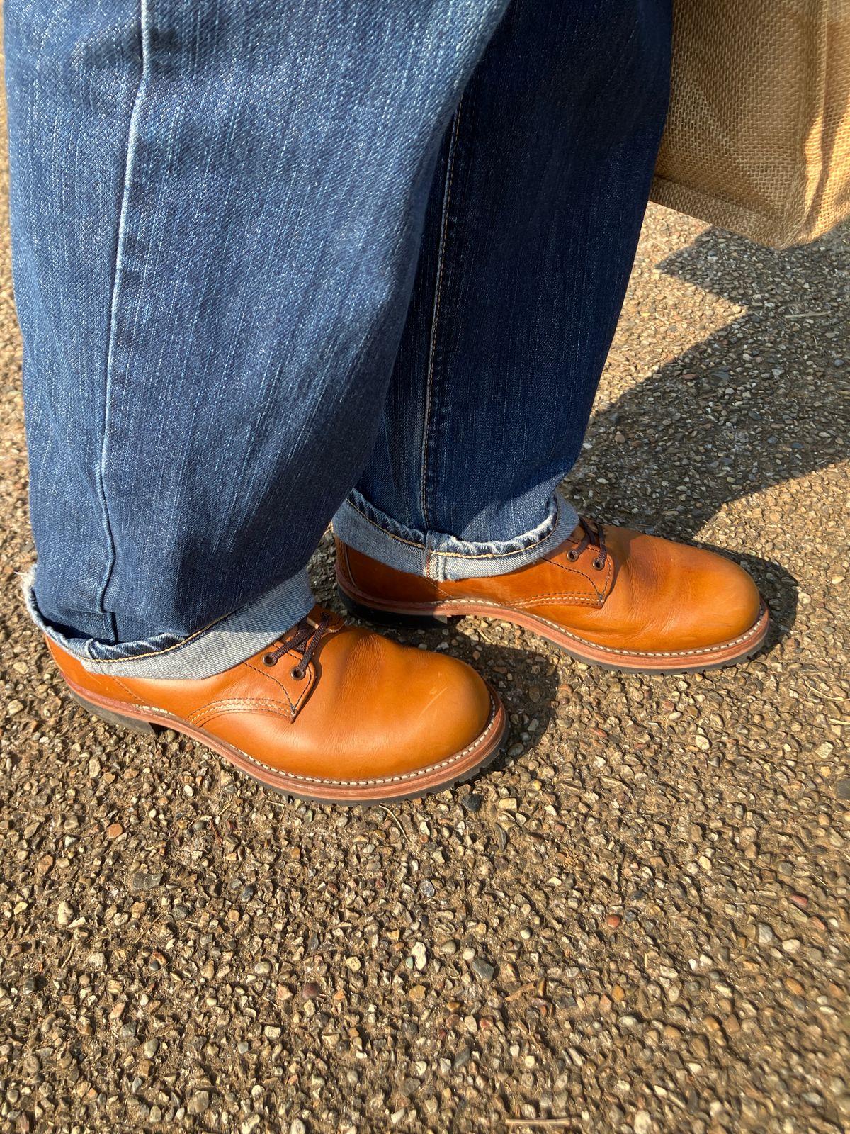 Photo by maru on March 23, 2025 of the Red Wing Beckman in S.B. Foot Chestnut Featherstone.