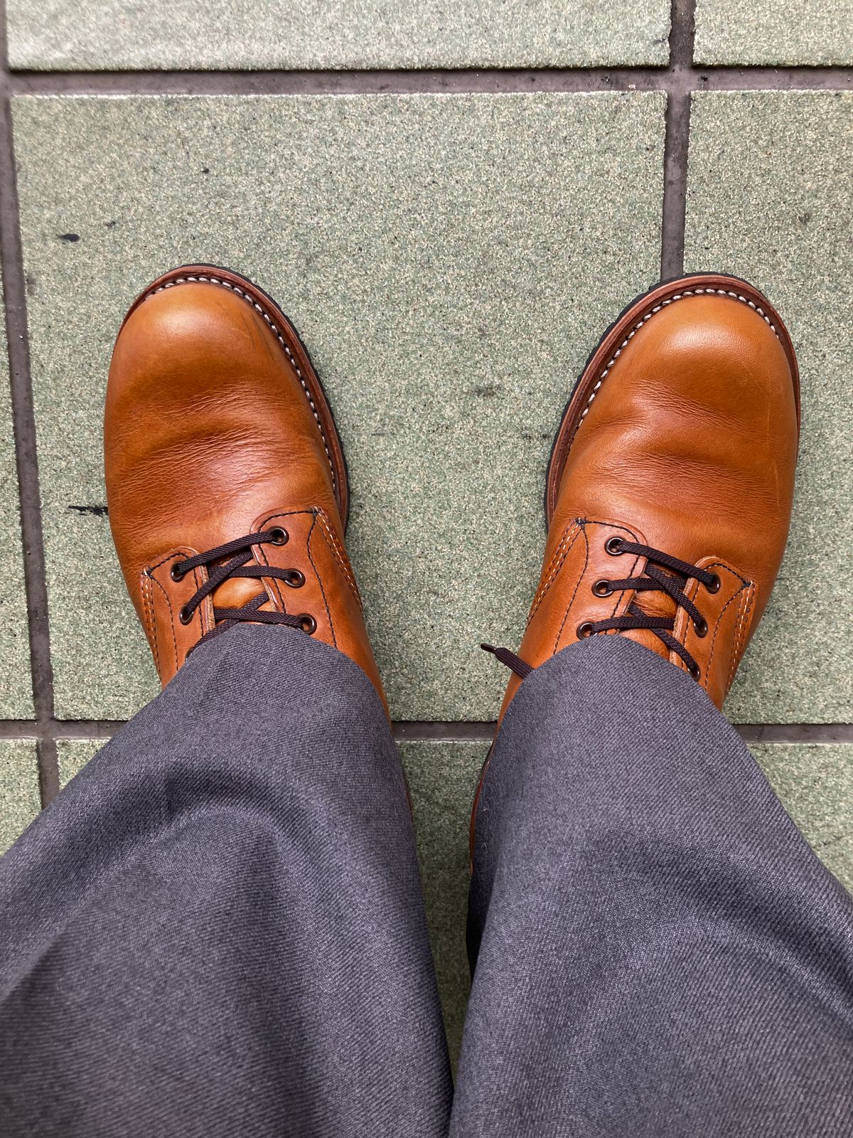 Photo by maru on April 22, 2025 of the Red Wing Beckman in S.B. Foot Chestnut Featherstone.