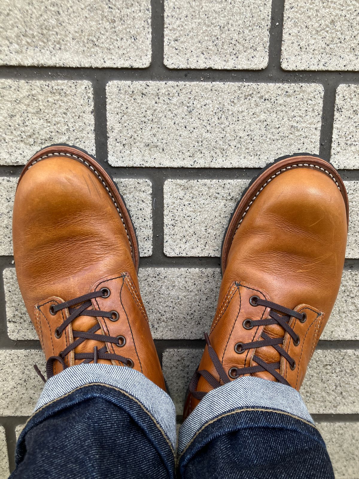 Photo by maru on May 11, 2025 of the Red Wing Beckman in S.B. Foot Chestnut Featherstone.
