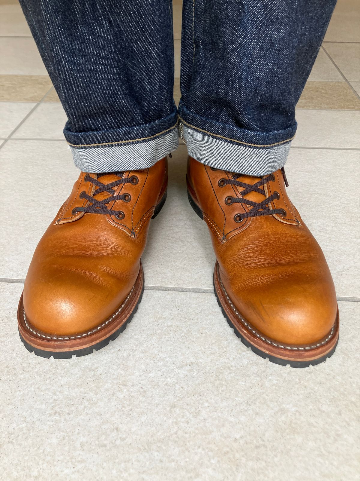 Photo by maru on June 13, 2025 of the Red Wing Beckman in S.B. Foot Chestnut Featherstone.
